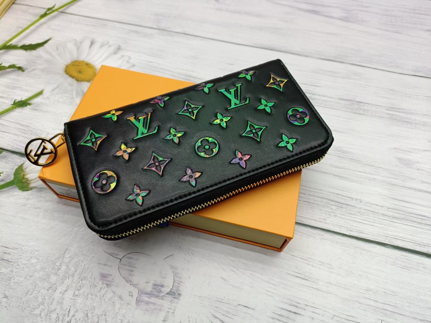 Louis Vuitton Classic Black Clutch Bag