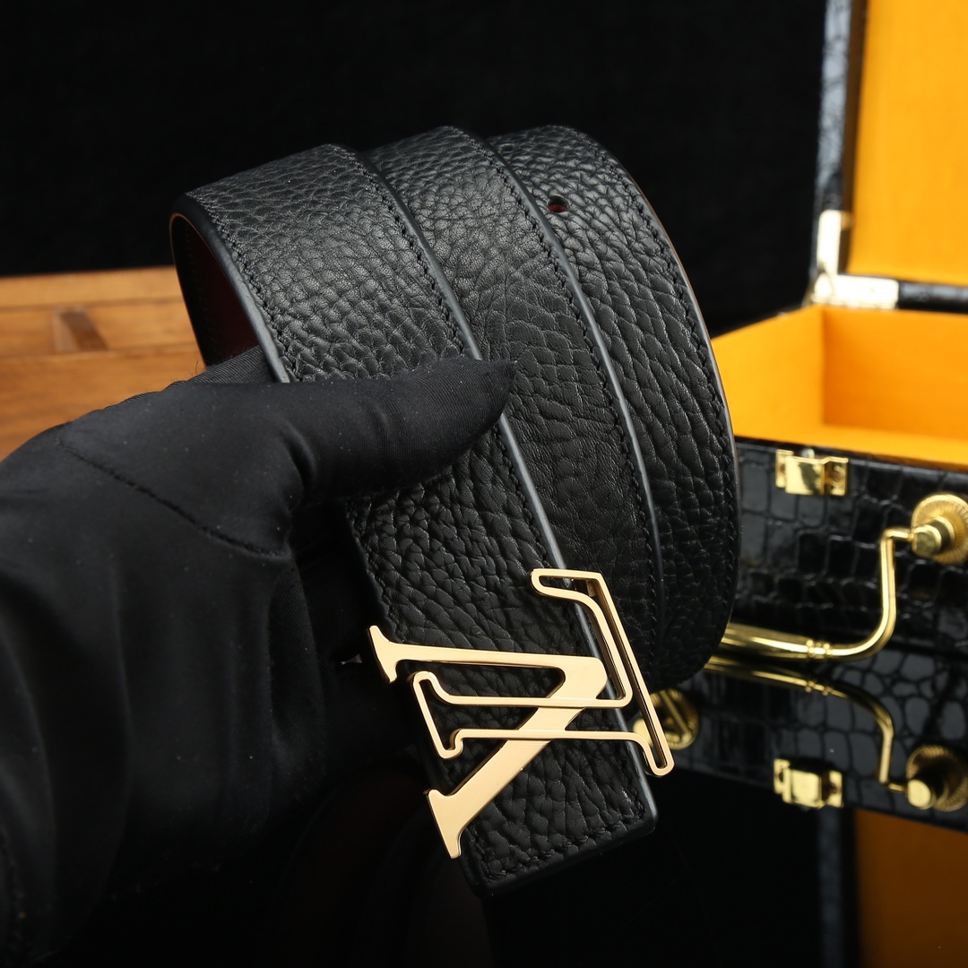 LV Leather Luxury Belt
