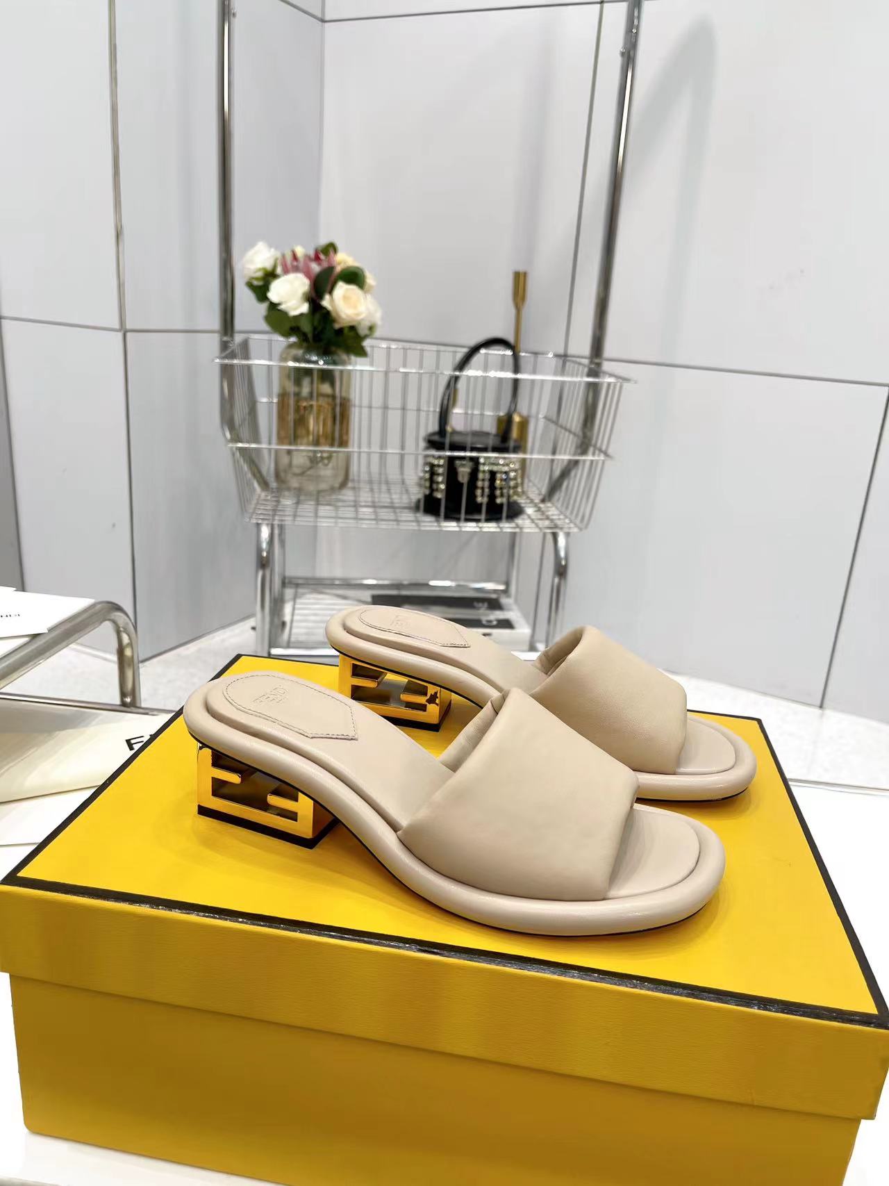 FENDI Water Platform Slippers