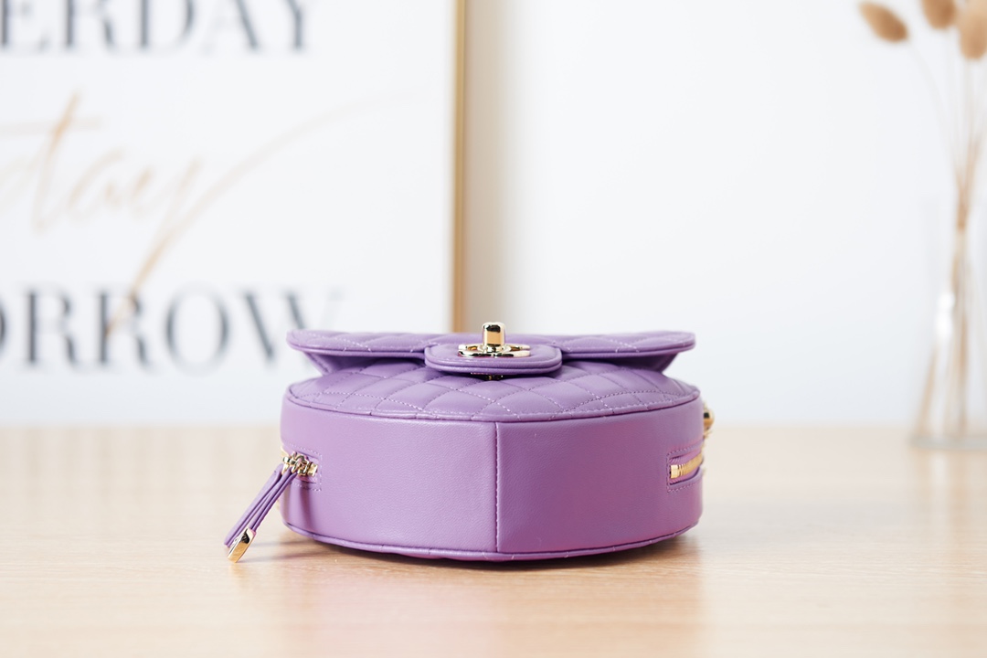 Chanel Heart-Shaped Lambskin Bag