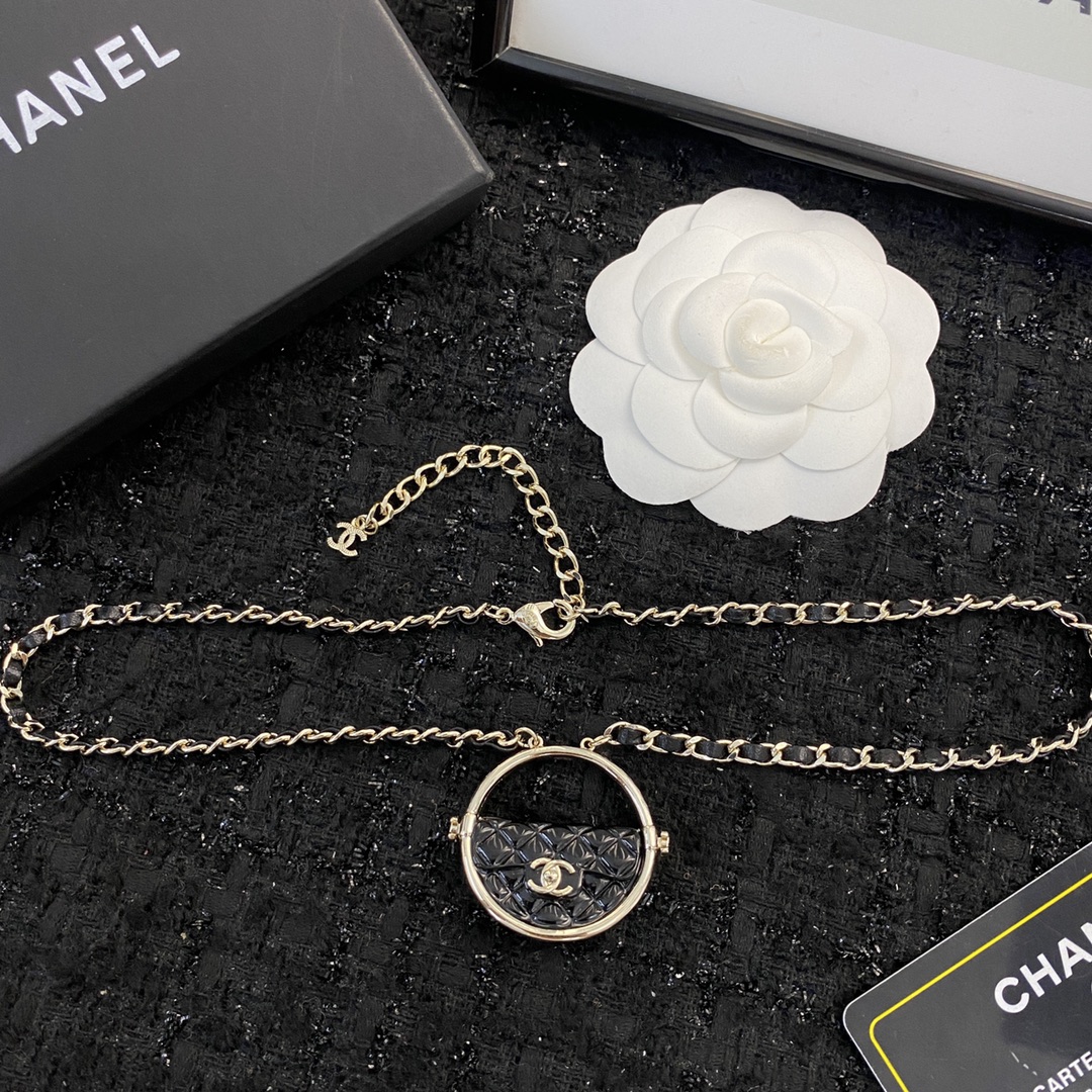 Chanel Circular Pendant Necklace