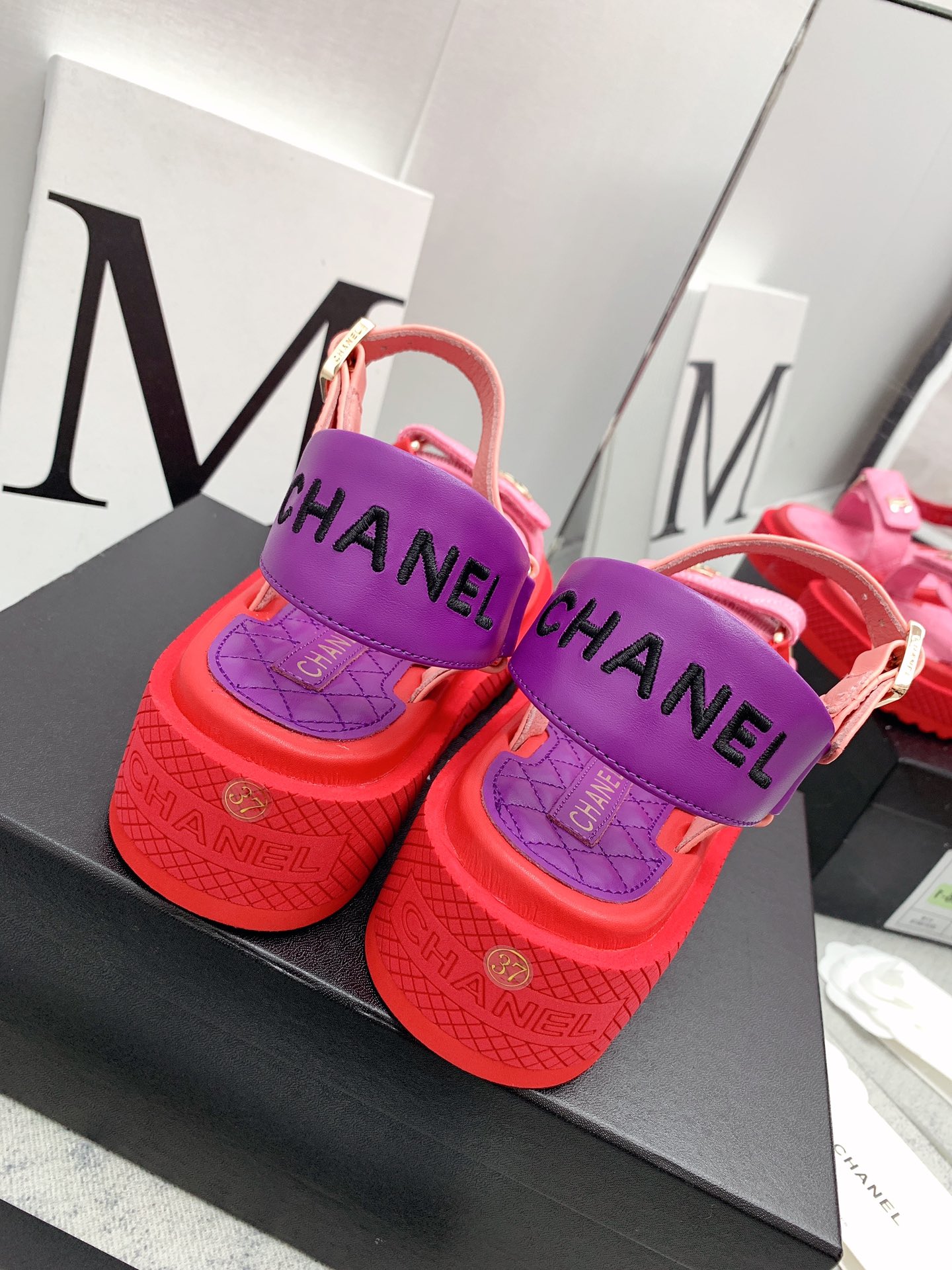 Chanel Velcro Sandals