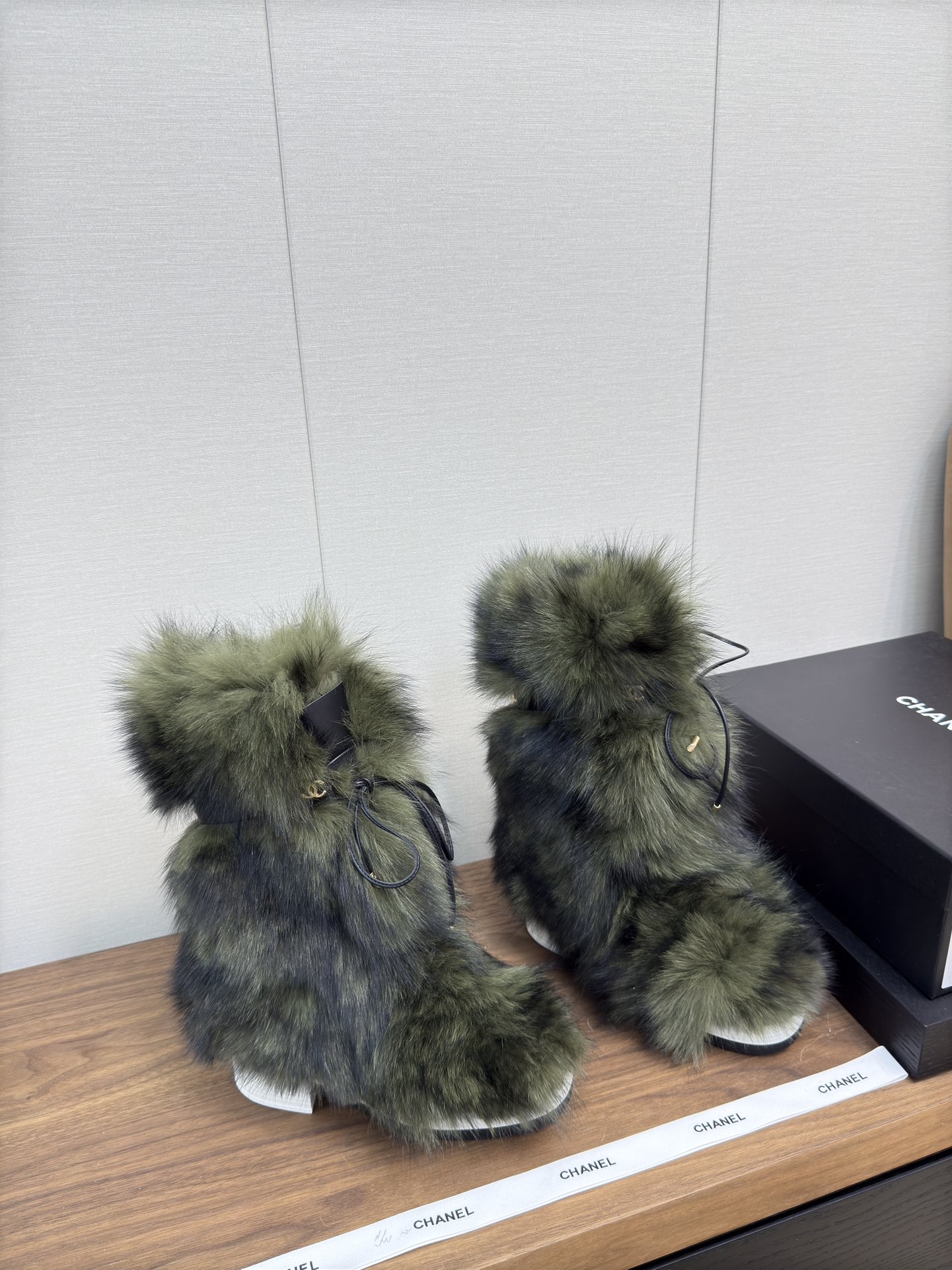 Chanel Furry Boots