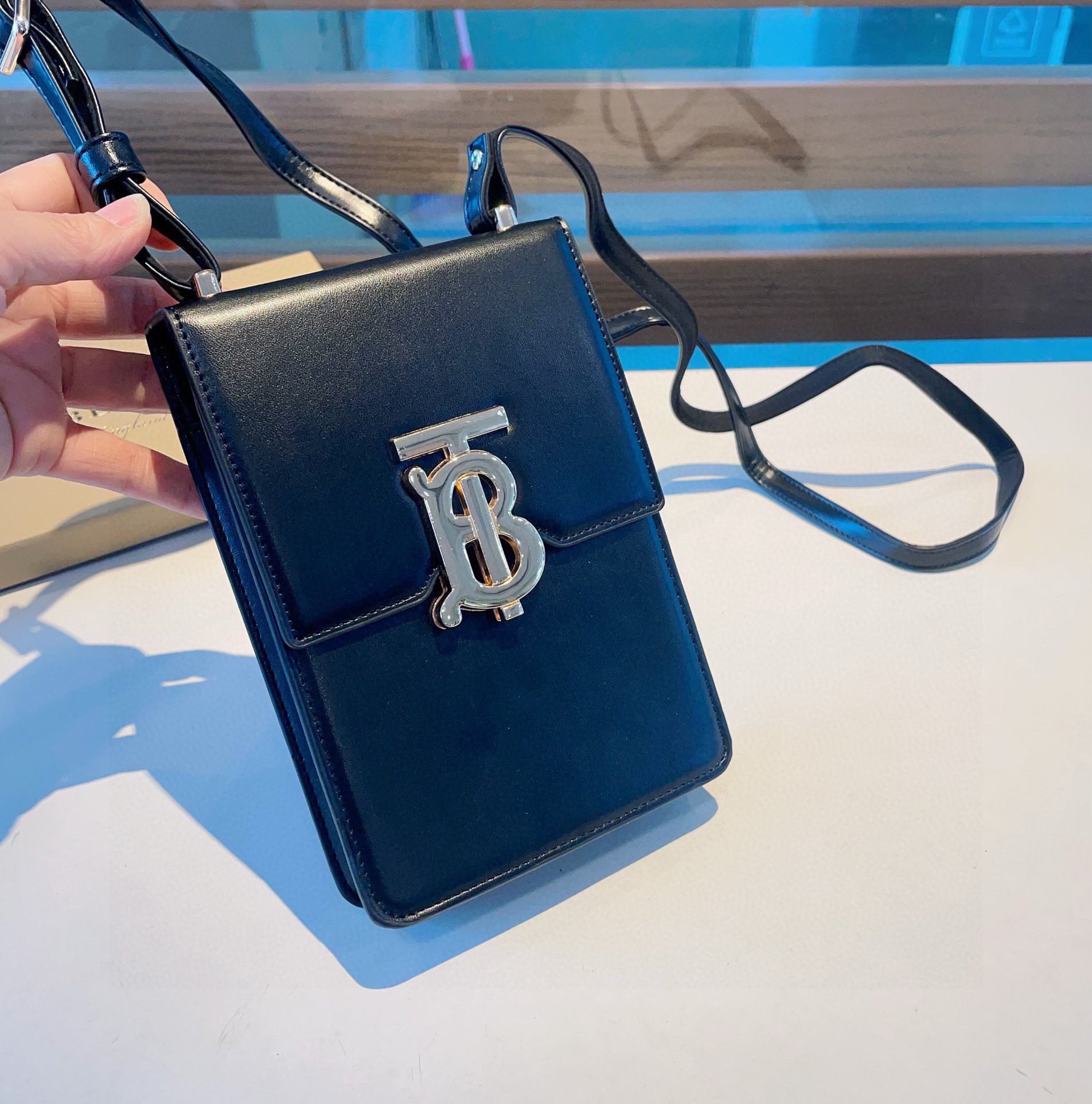 Burberry Leather Mini Crossbody Bag