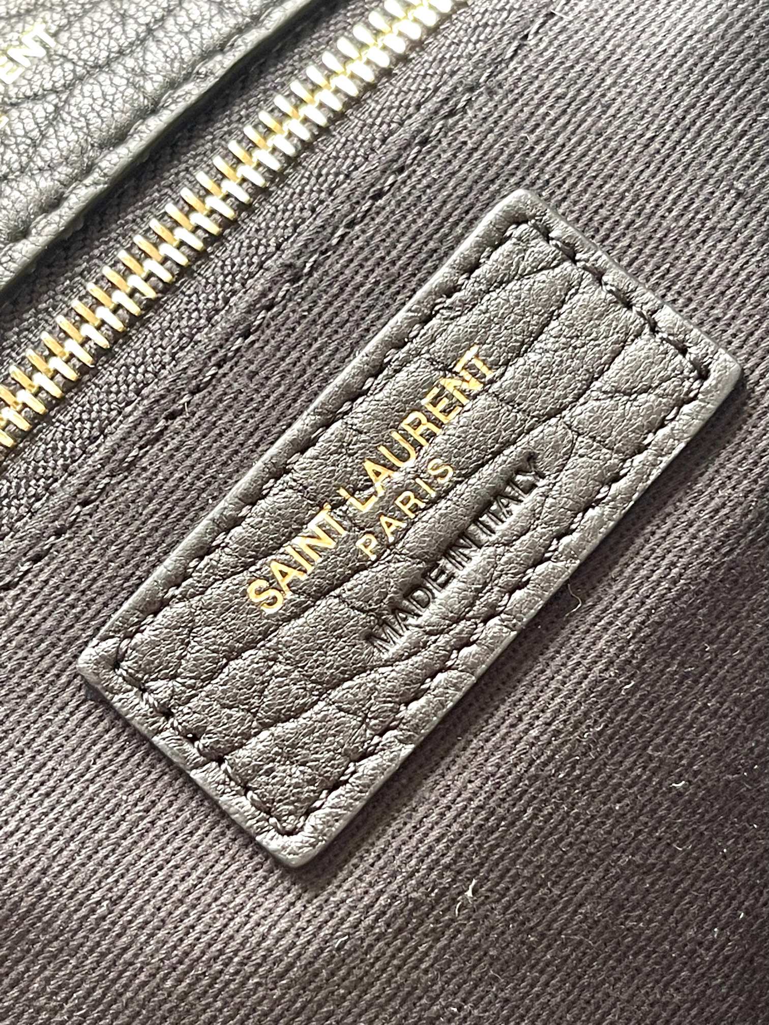 Saint Laurent CALYPSO Elephant-Grain Lambskin Chain Bag