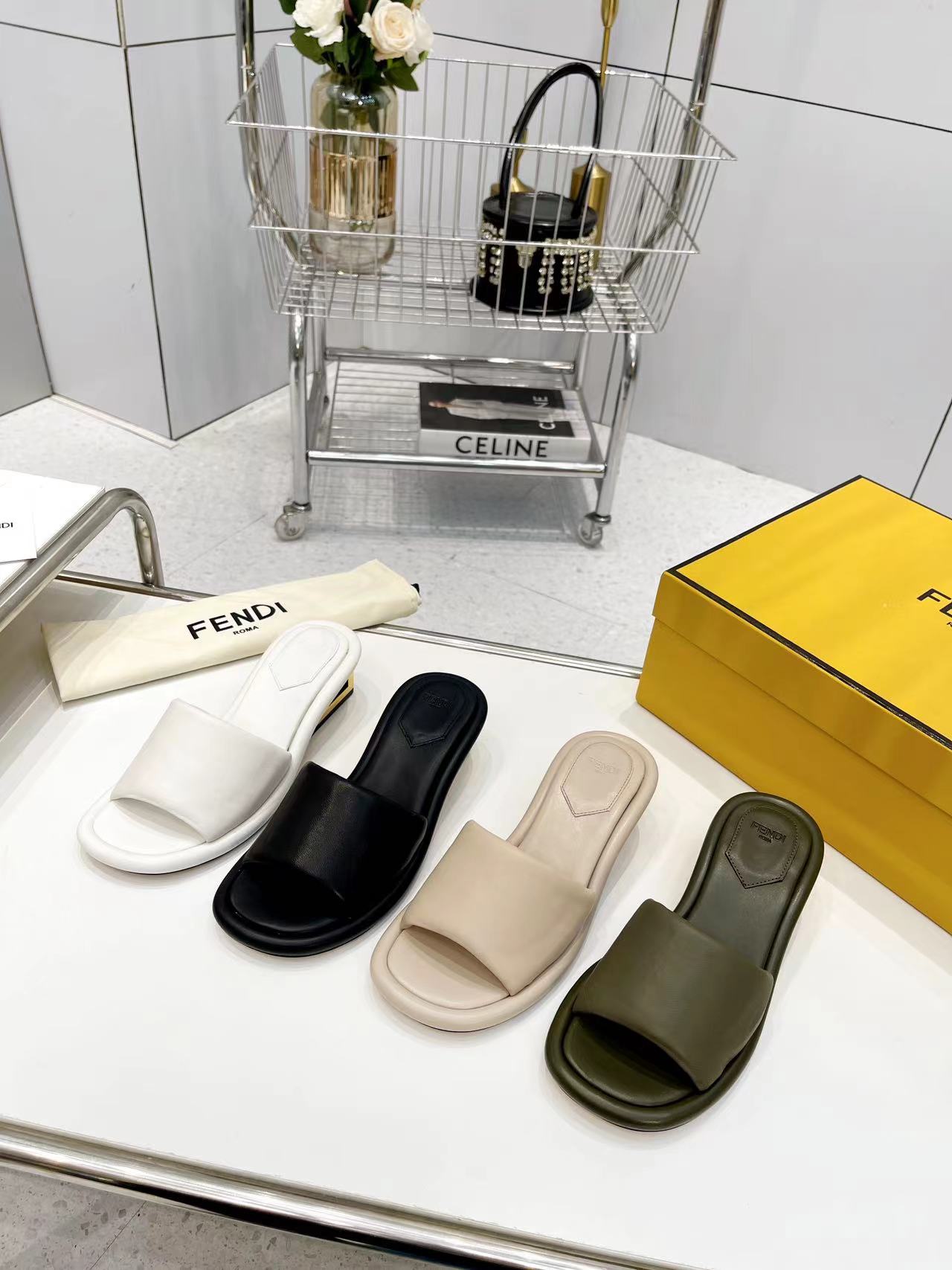 FENDI Water Platform Slippers