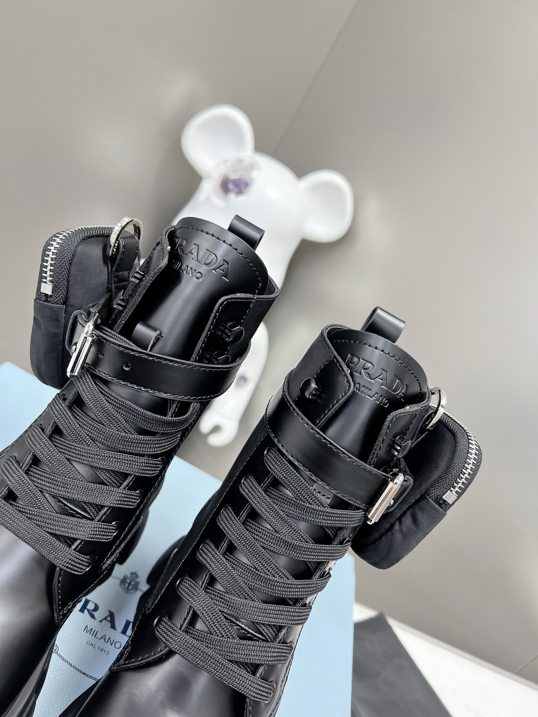 Prada FW24 New Arrivals Leather Short Boots