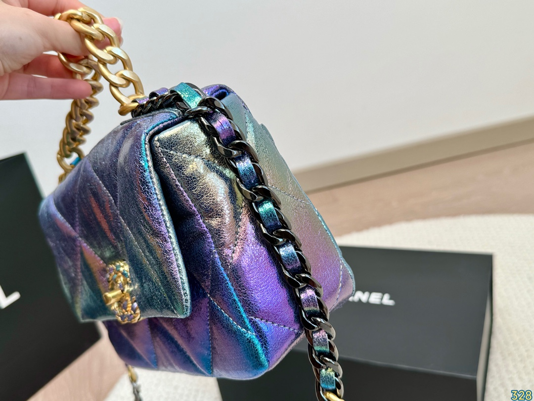 Chanel Laser-Cut Lambskin Bag