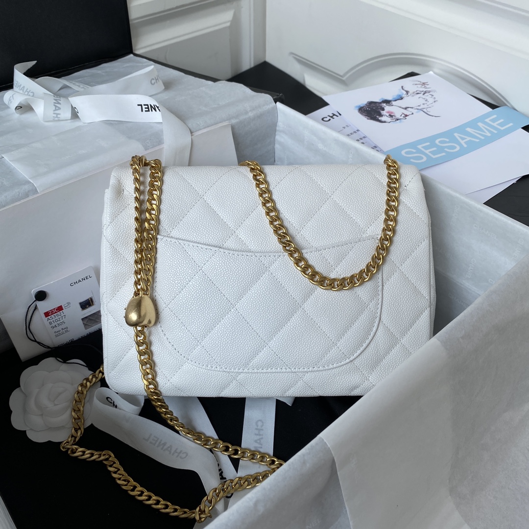 Chanel Grained Leather Chain Bag