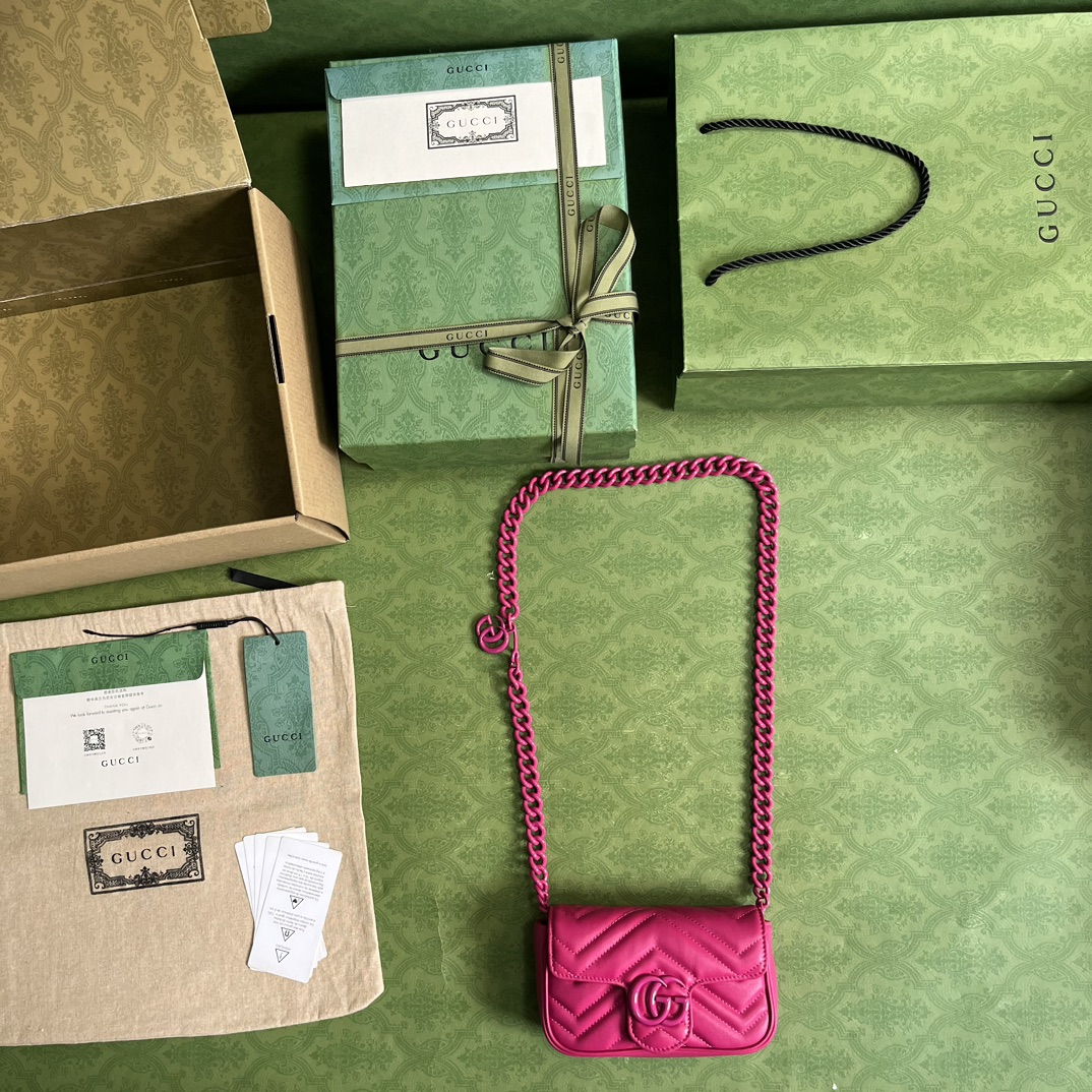 Gucci GG Marmont Sheepskin Shoulder & Crossbody Bag