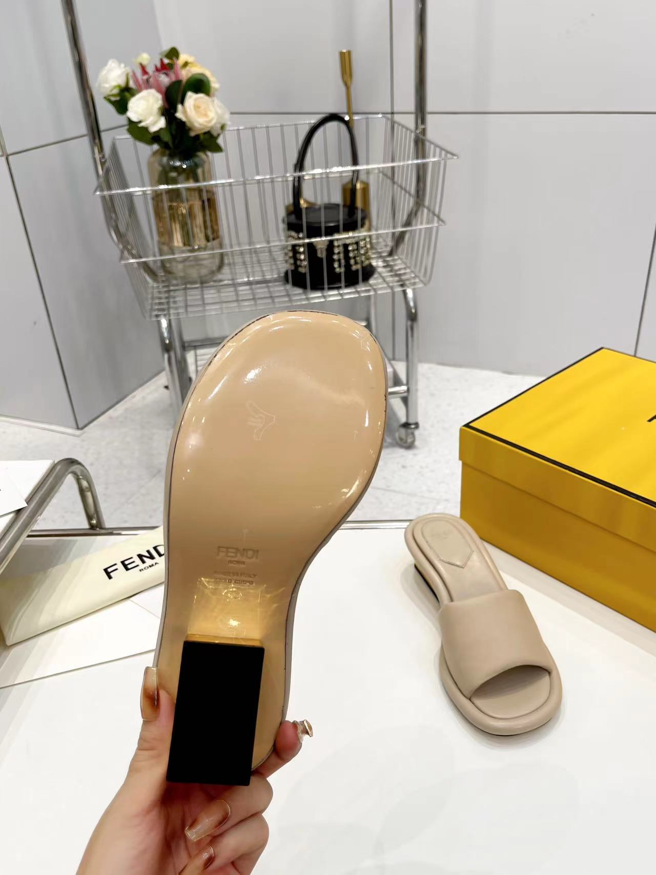 FENDI Water Platform Slippers