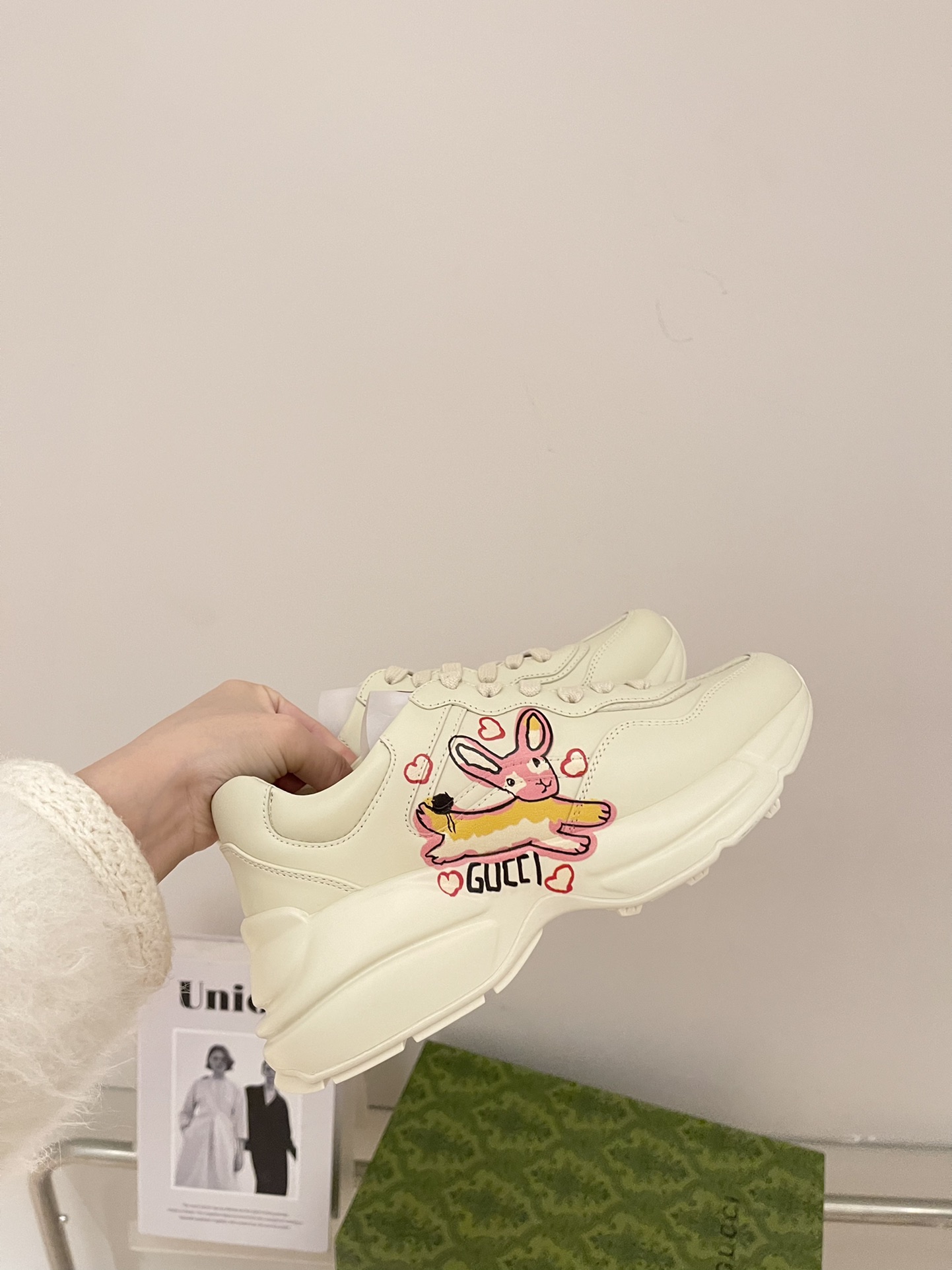 Gucci Leather Collaborative Chunky Sneakers