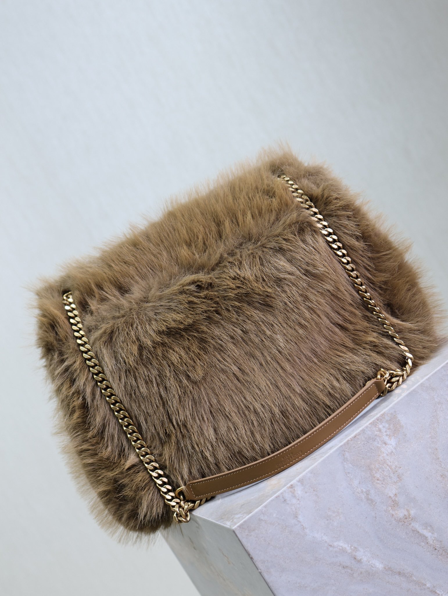 Saint Laurent Niki Bag in Rabbit Fur