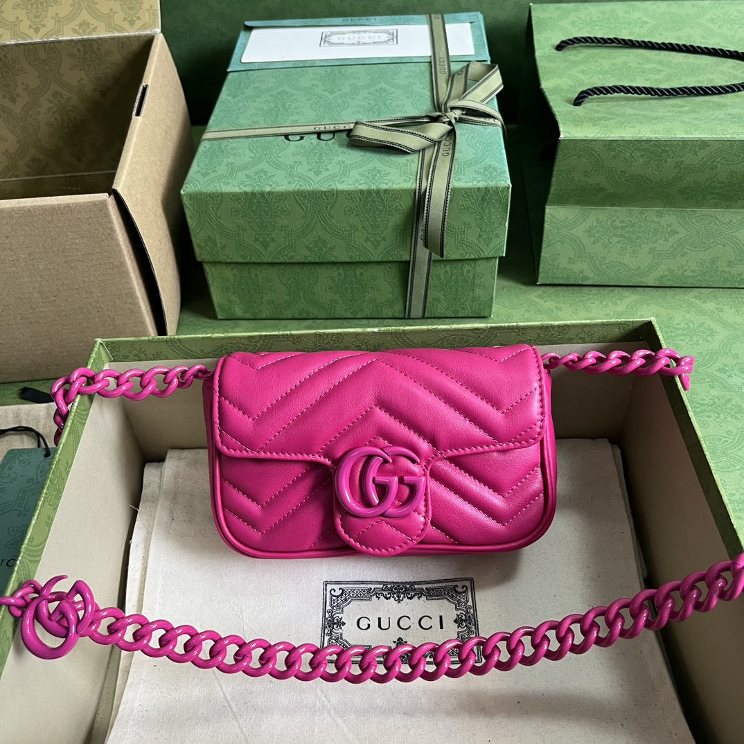 Gucci GG Marmont Sheepskin Shoulder & Crossbody Bag