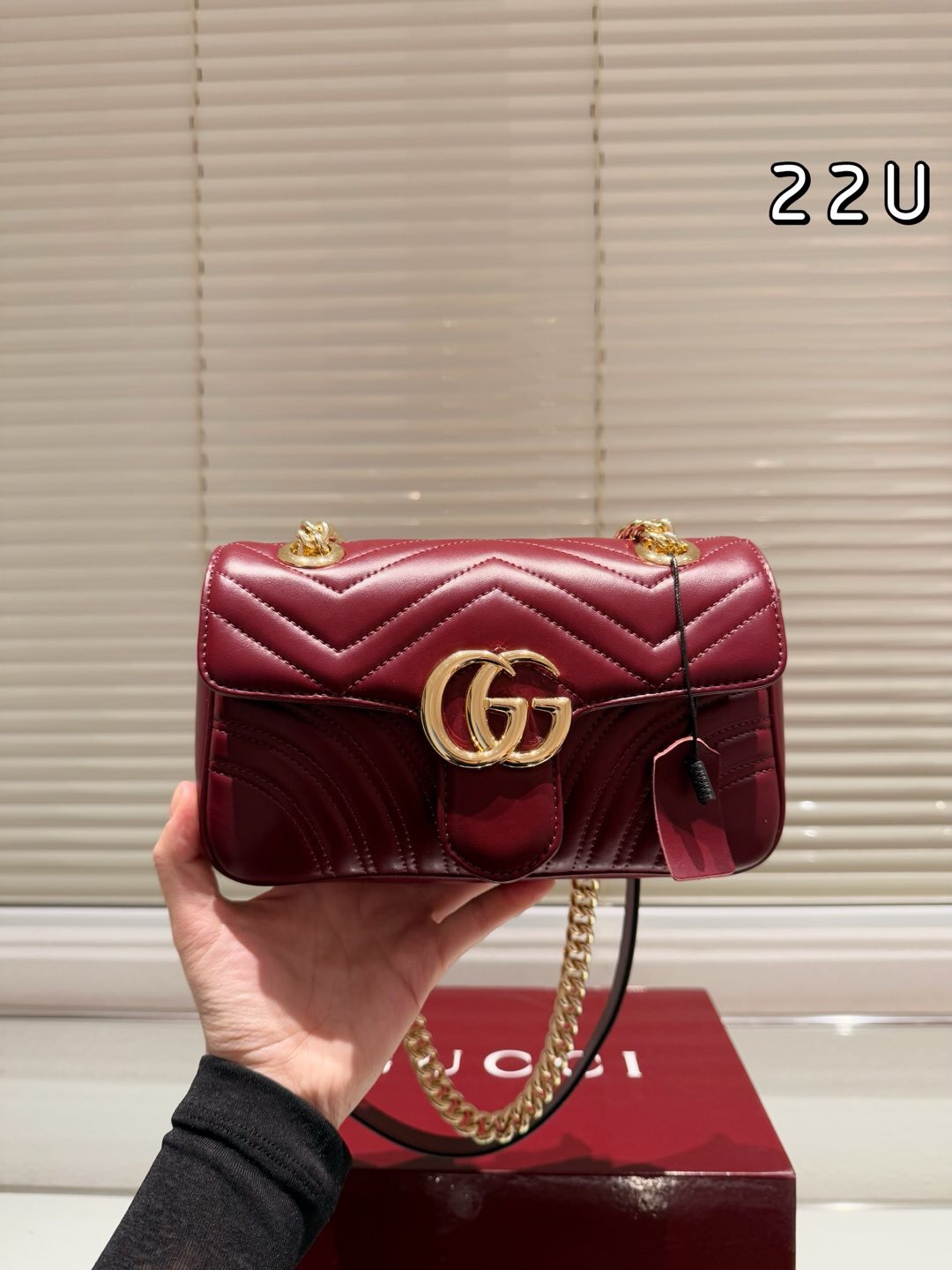 Gucci Marmont Sheepskin Chain Bag