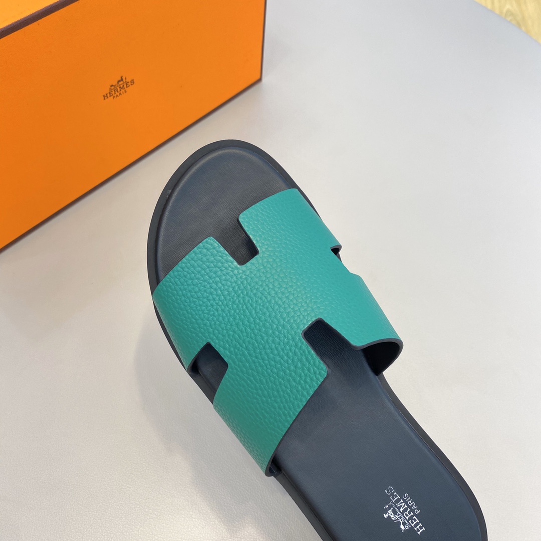 Hermès Classic H Logo Slip-On Sandals