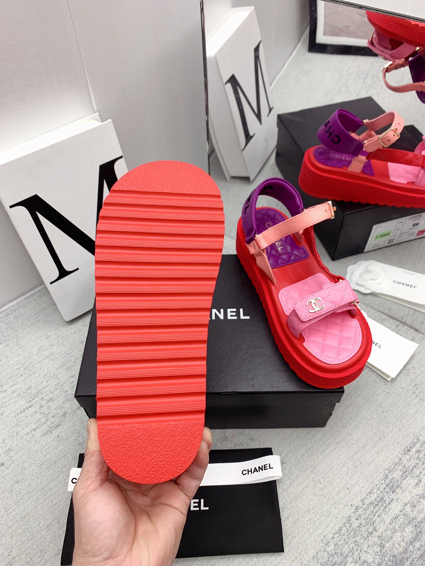 Chanel Velcro Sandals