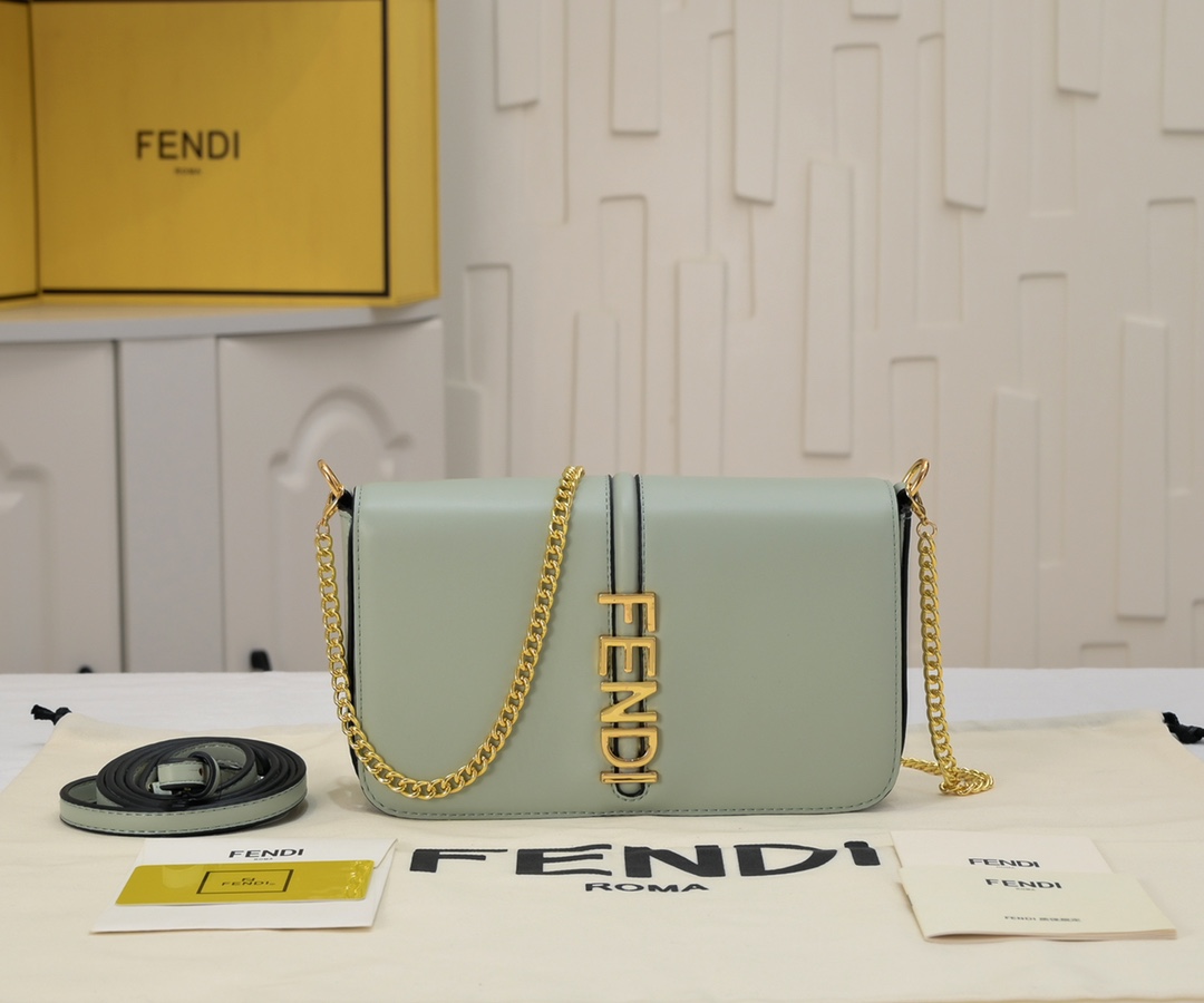 FENDI1:1 high-end quality top original size copyFendi fendi chain bag shoulder Messenger bagOriginal big brand luxury goods 1:1 high-end quality top original size copy