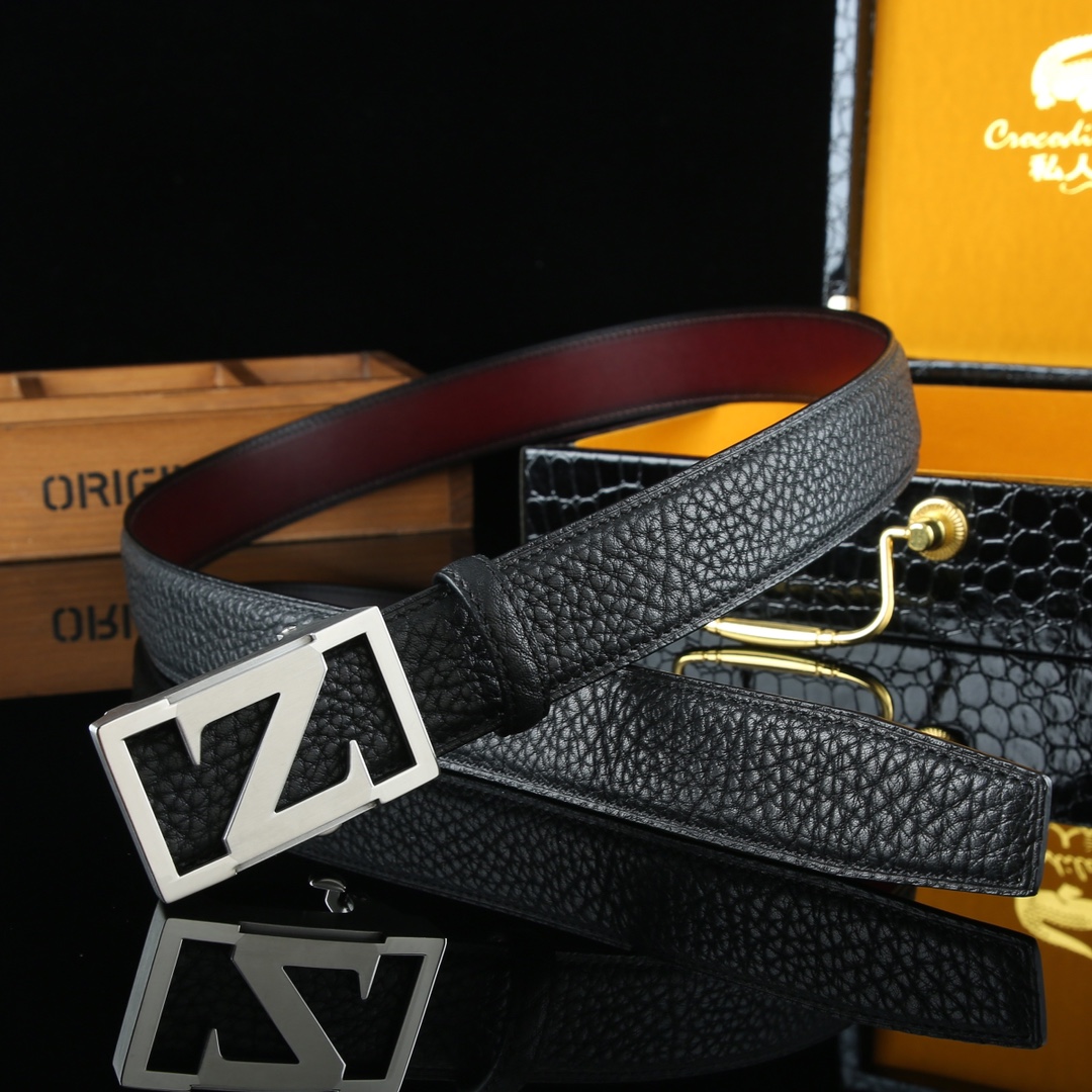 Z Logo Leather Belt
