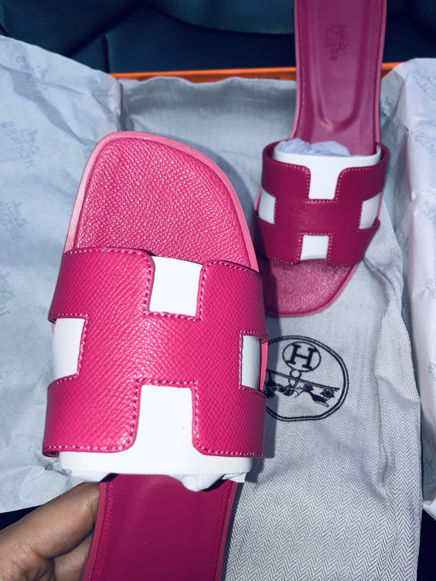 Hermes Cowhide Sandals