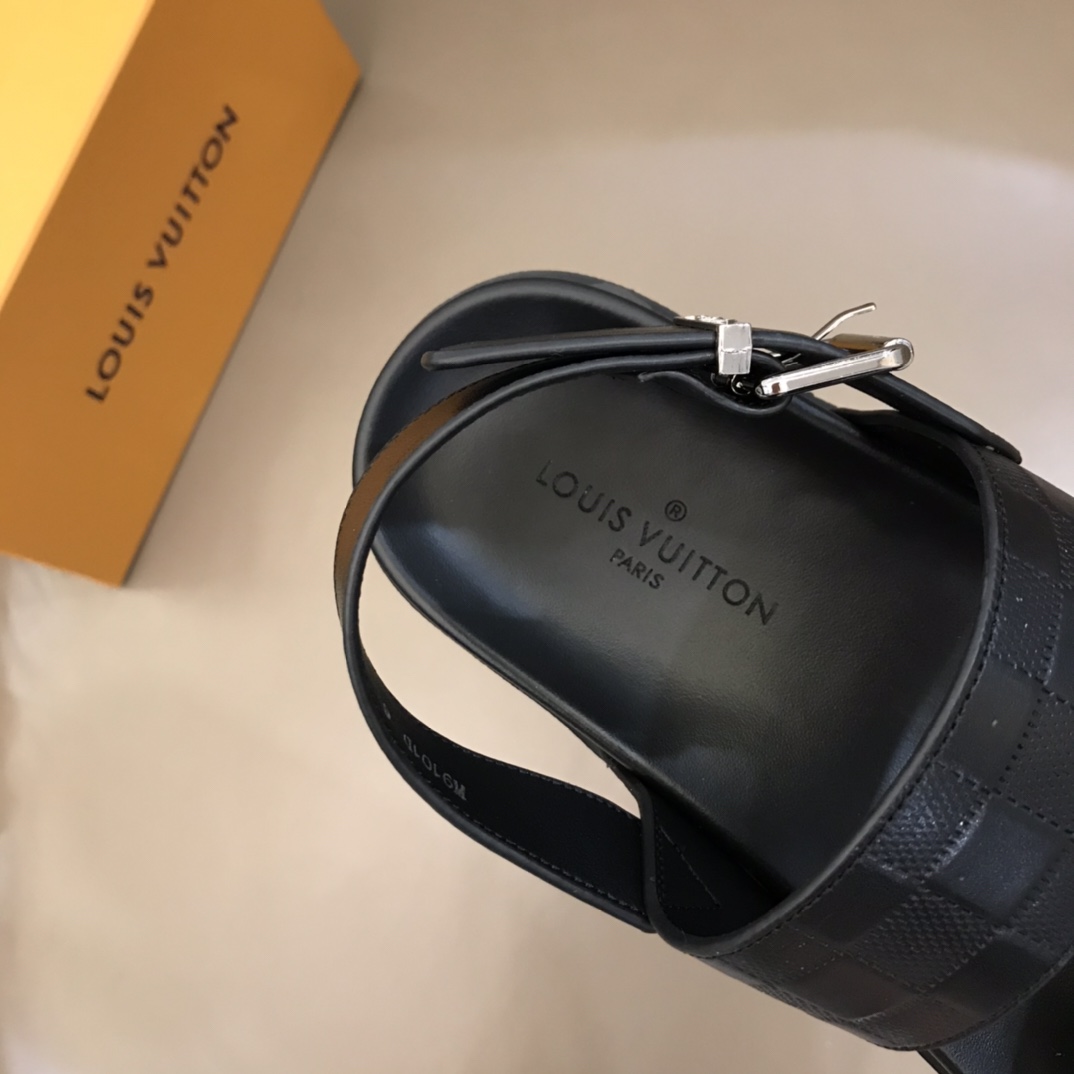 Louis Vuitton Black Sandals