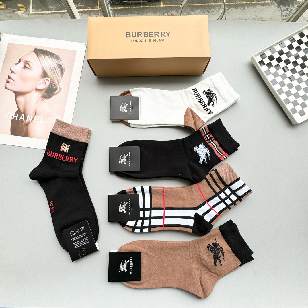 Burberry Bagot Mid-Calf Socks