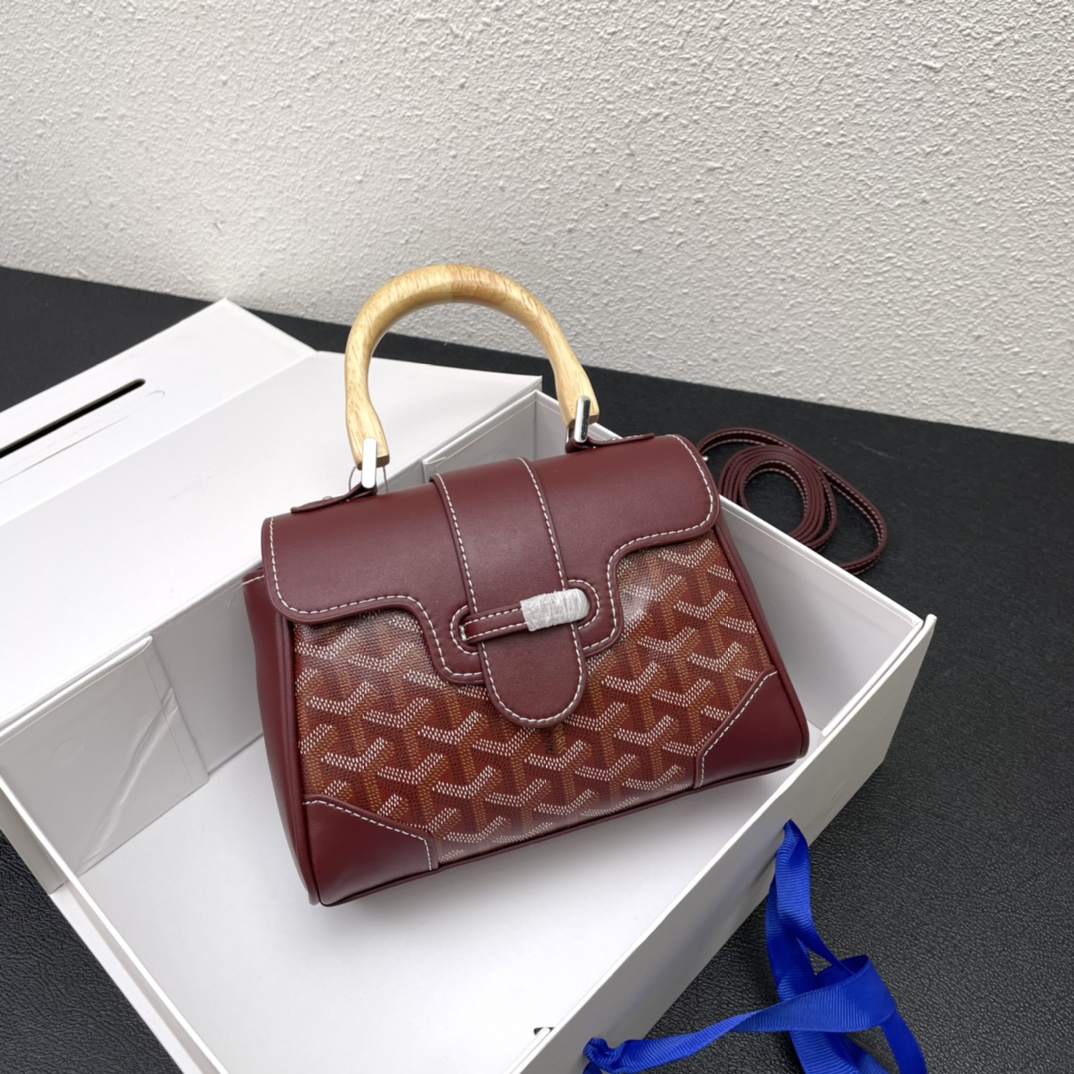Original big brand luxury goods 1:1 high-end quality top qualityGoyard mini Saigon bagOriginal big brand luxury goods 1:1 high-end quality top original size copy