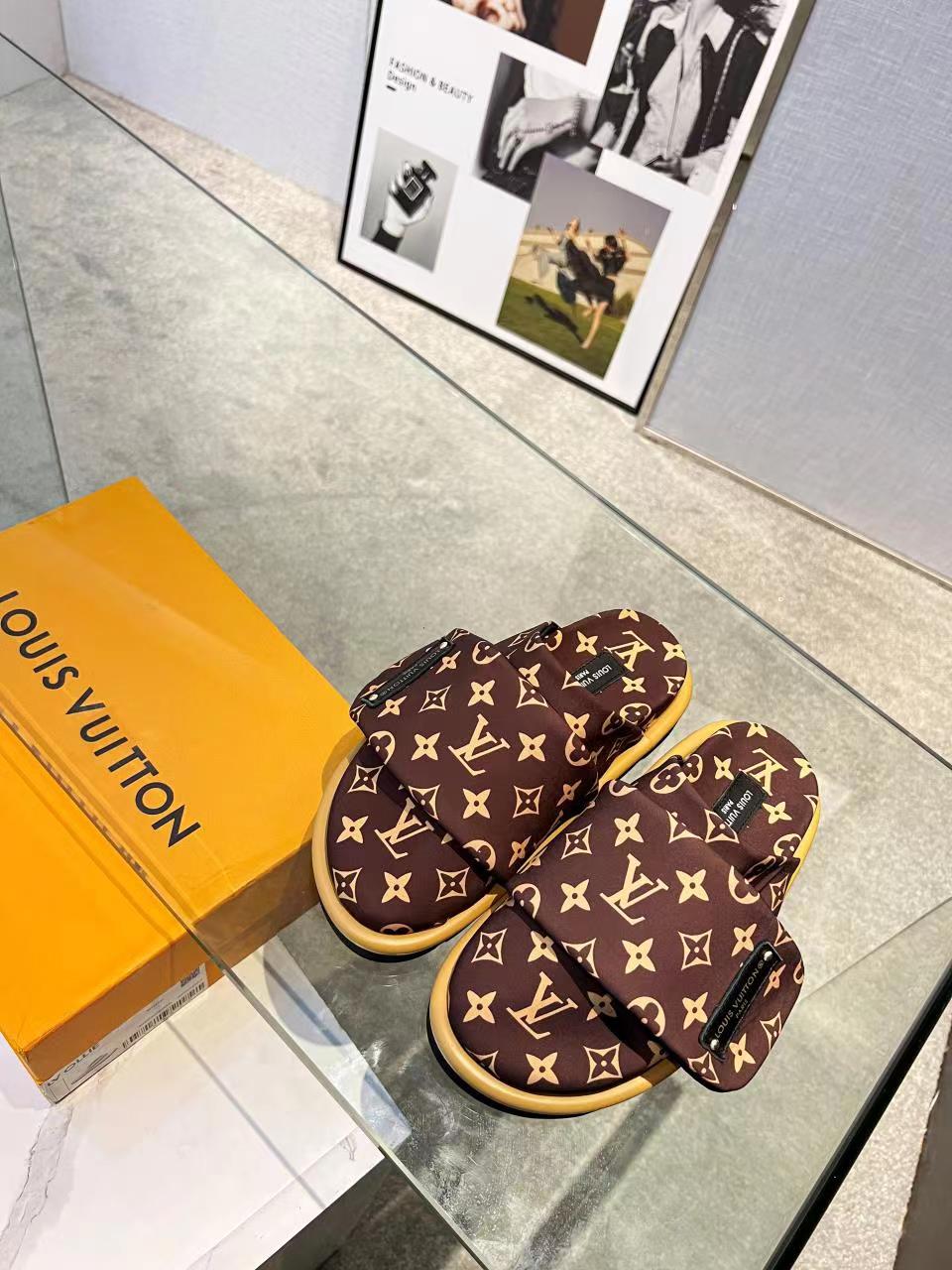 Original big brand luxury goods 1:1 high-end quality top qualityLouis vuitton new presbyopic sandals
