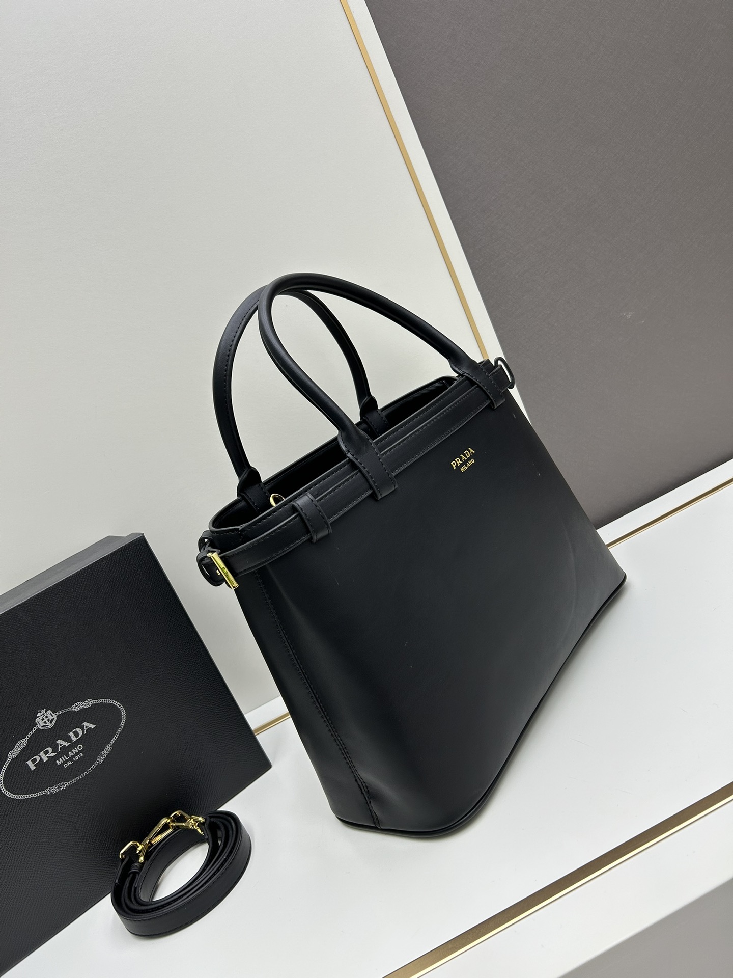 Prada DoubleBag Small Leather Handbag