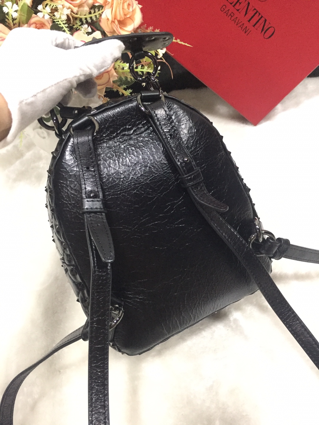 Valentino Sheepskin Backpack