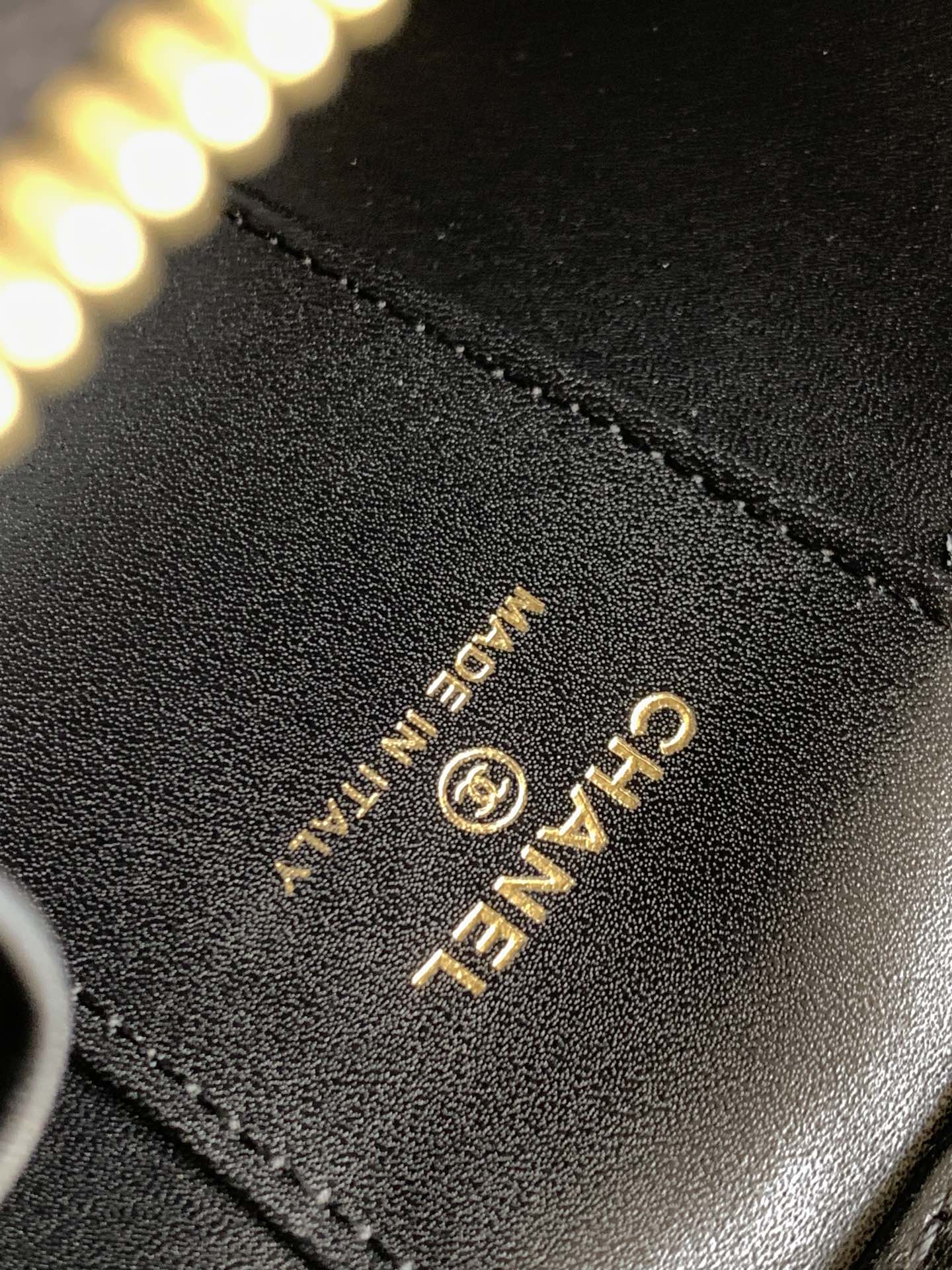 Chanel Classic Goatskin Chain Makeup Bag