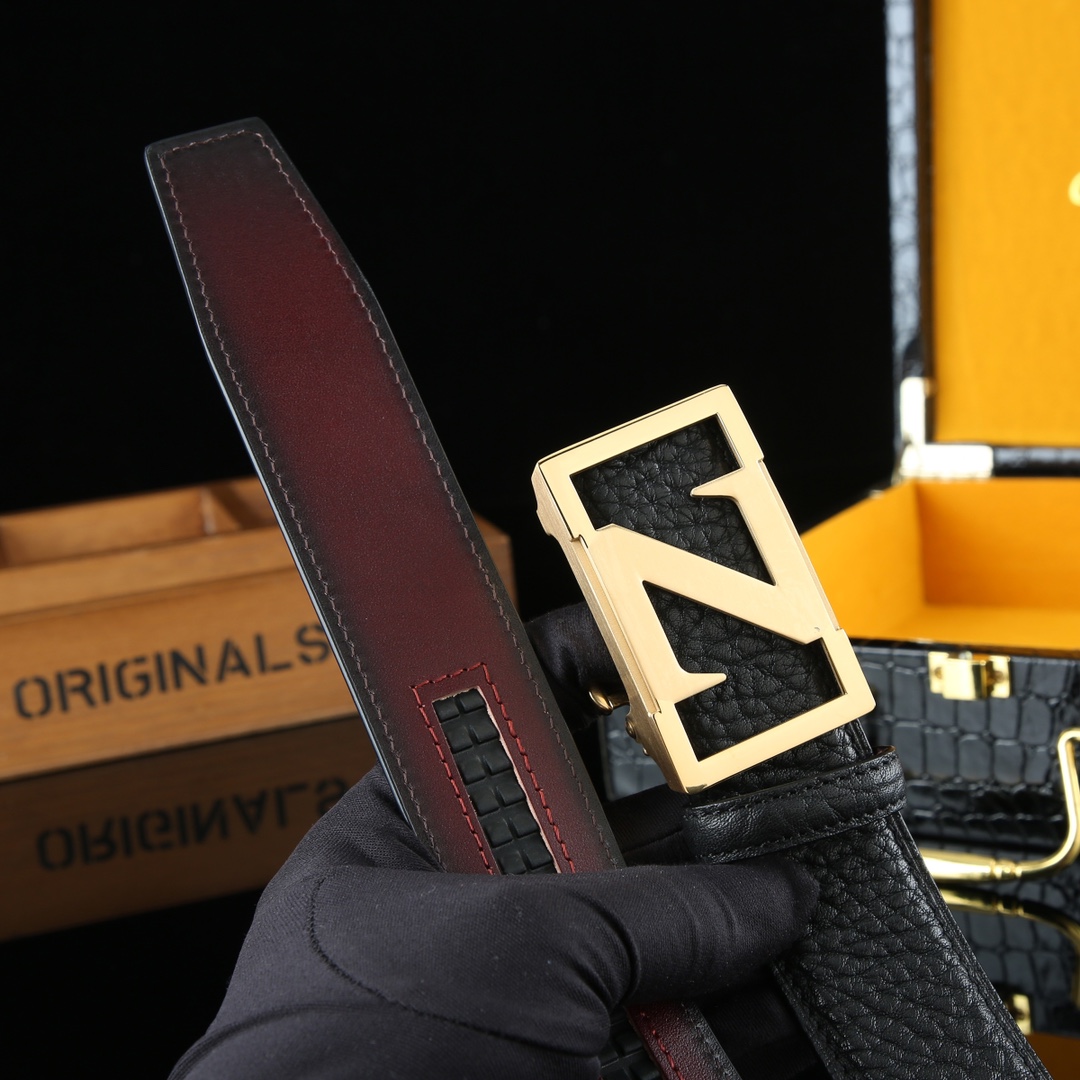 Z Logo Leather Belt