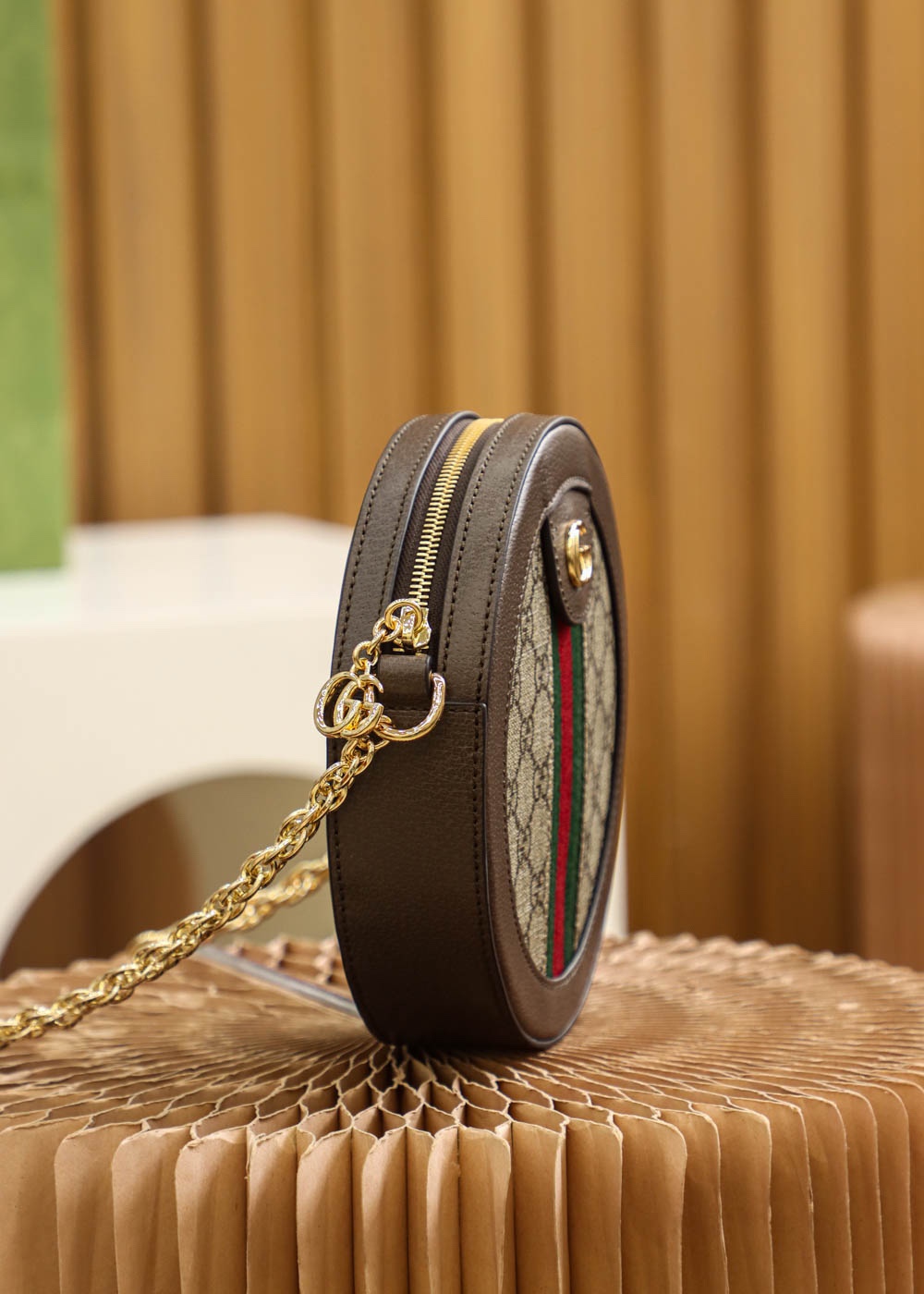 Gucci Vintage-Style Round Flap Bag