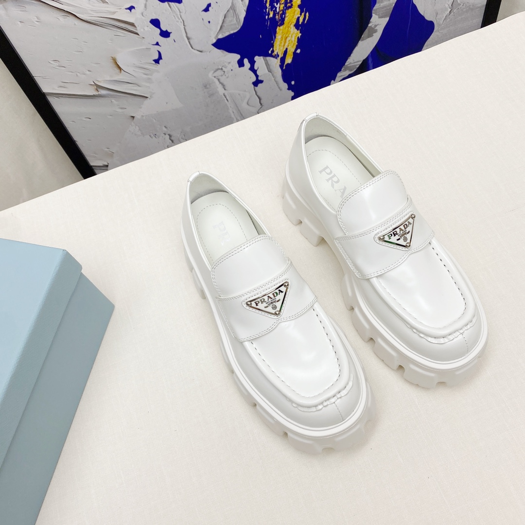 Prada Classic Catwalk Sheepskin Flats