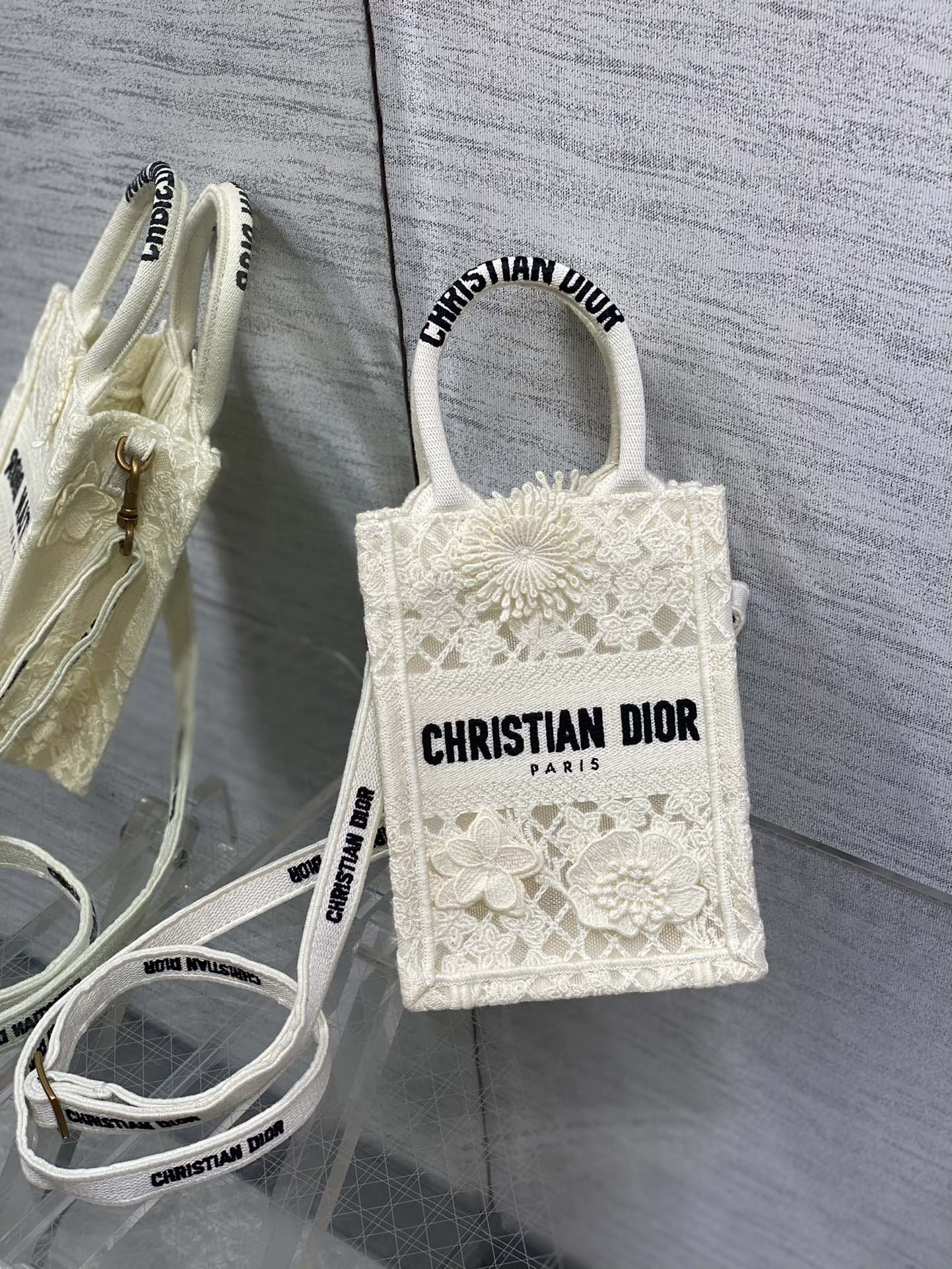 Christian Dior Square Shape Handheld & Crossbody Bag