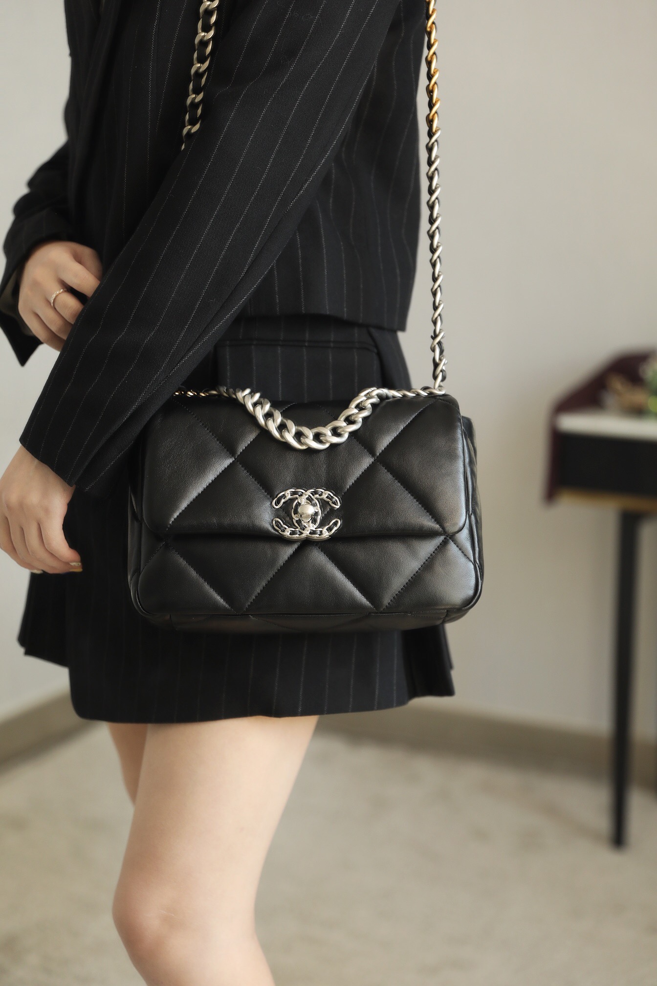Chanel Black 19 Bag