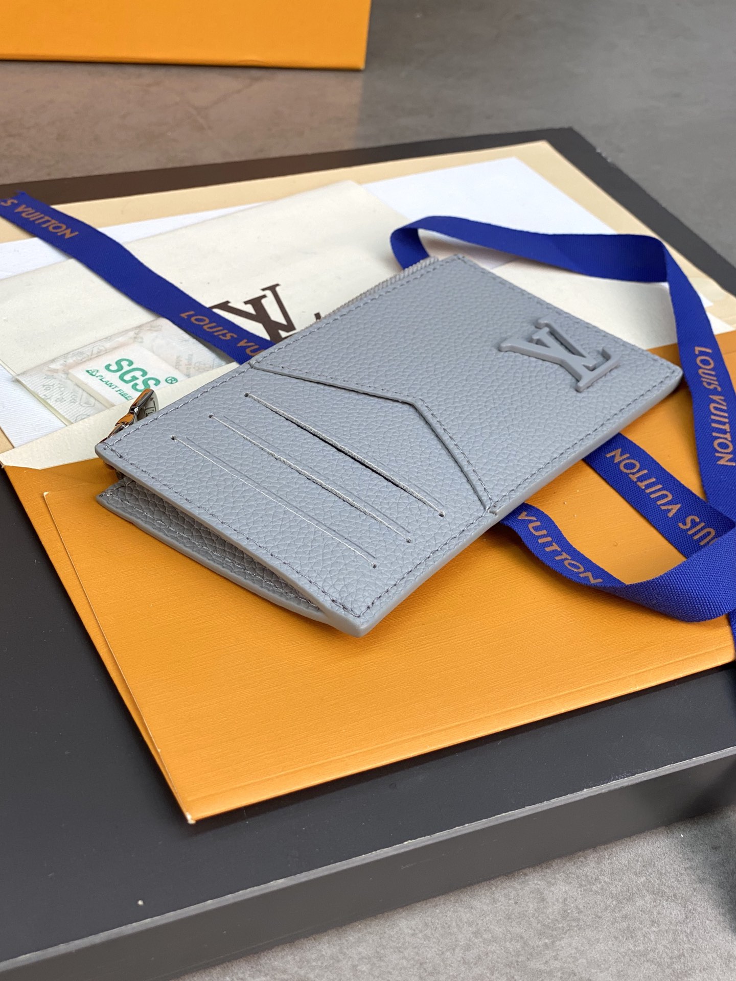 LV Leather Clutch Wallet