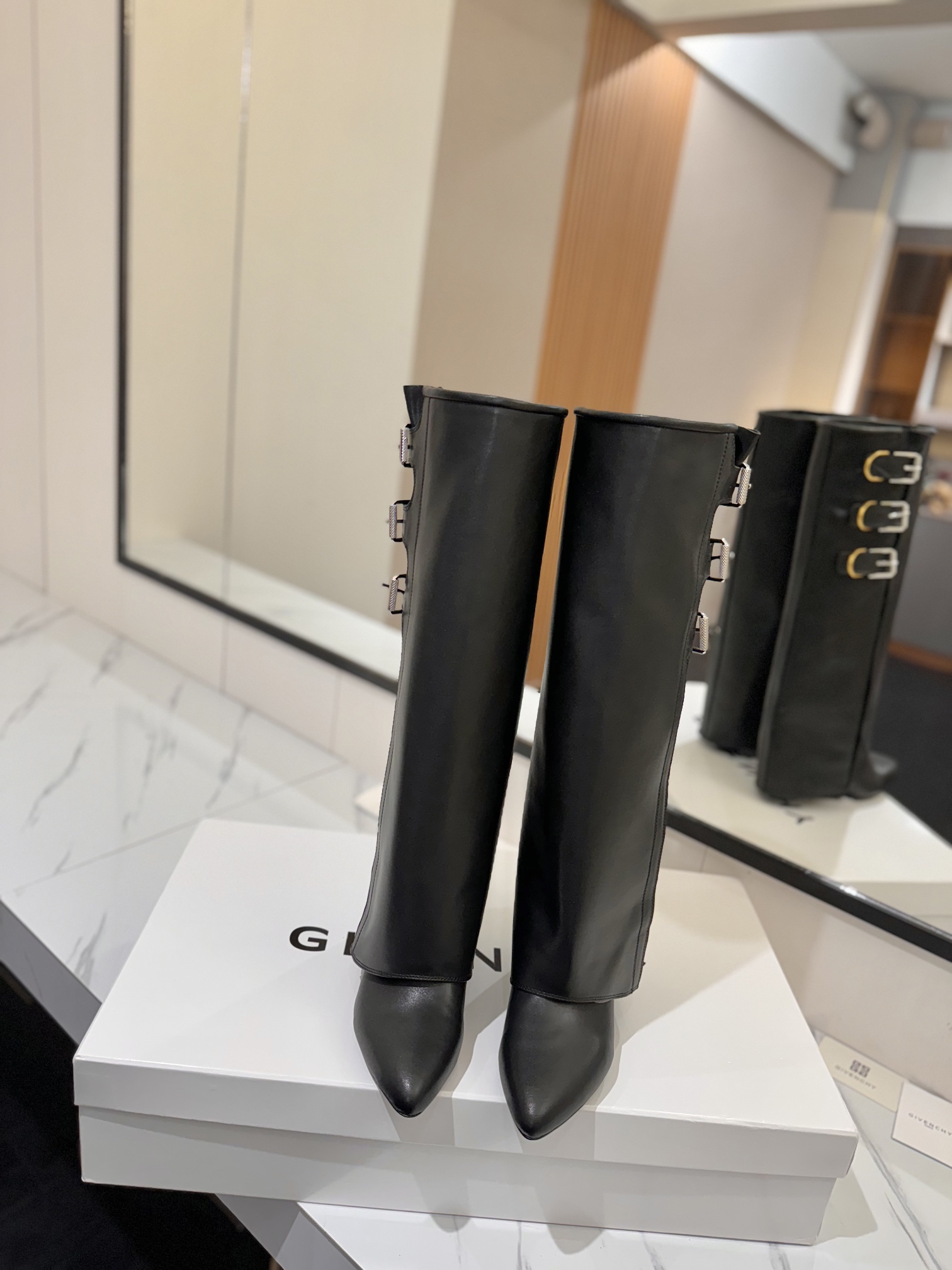 Givenchy Classic Calfskin Leather Boots