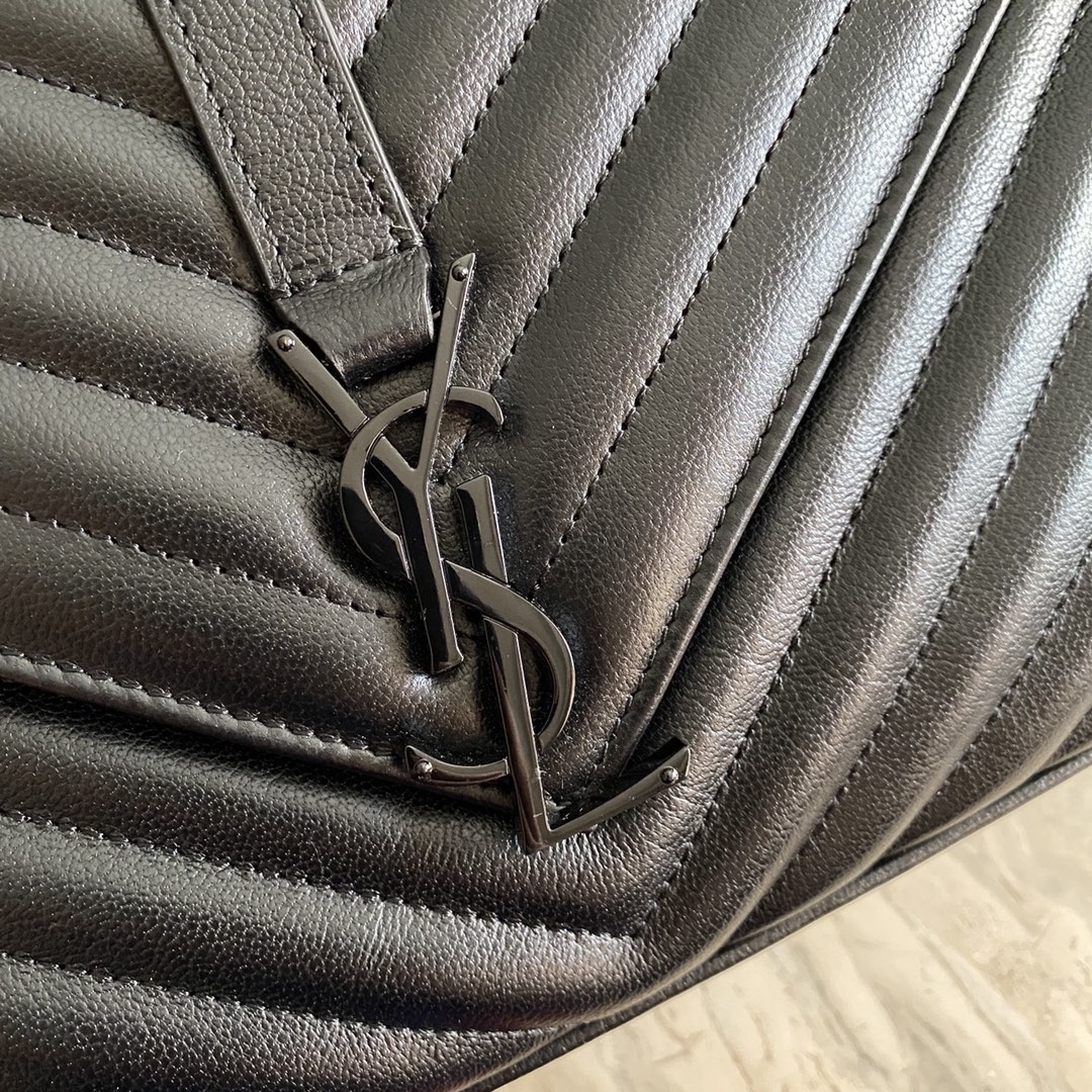 Saint Laurent Classic Leather Twill Handbag