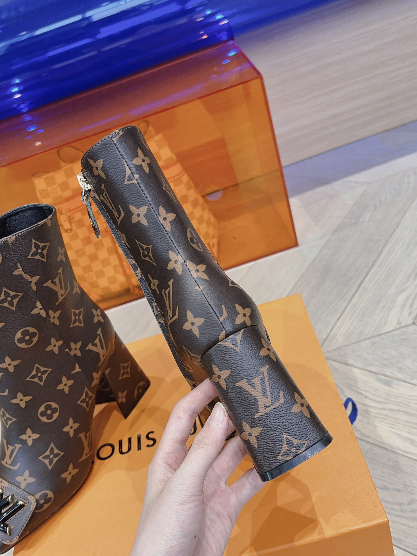 LV Monogram High-Heel Boots
