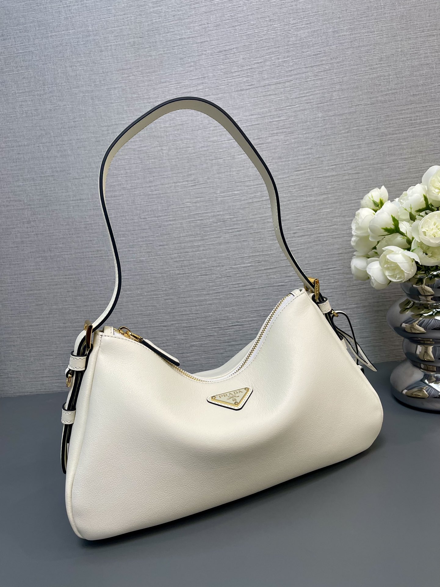 Prada Aimée Medium Leather Shoulder Bag