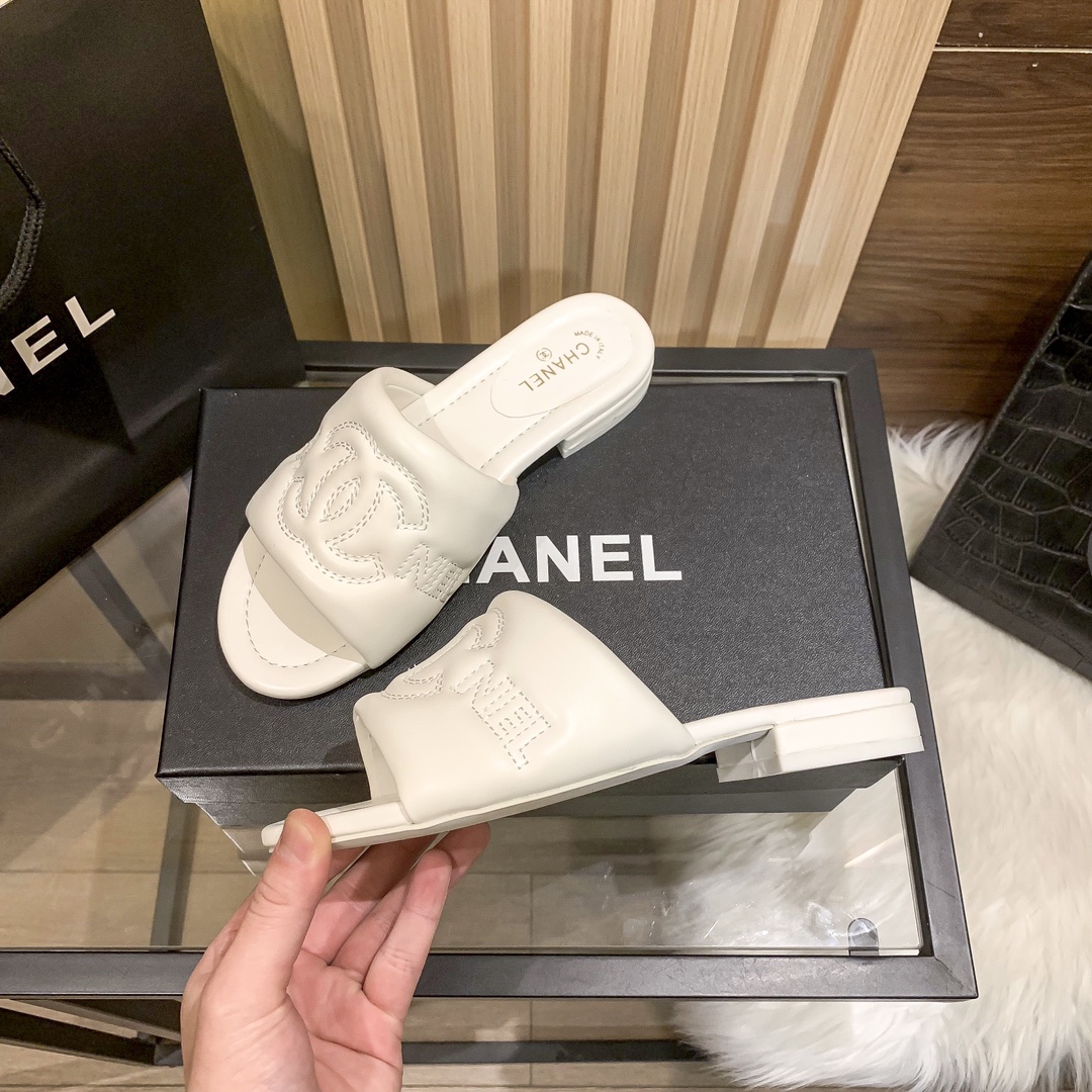Chanel Soft Suede Slippers