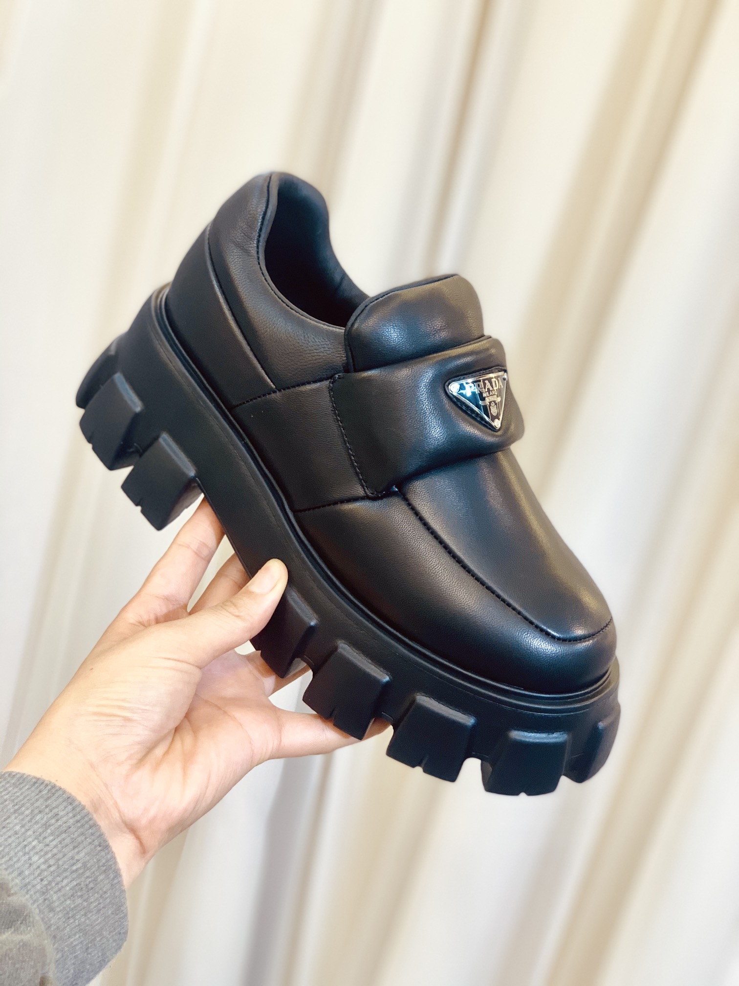 Prada Thick-Soled Square-Toe Shoes