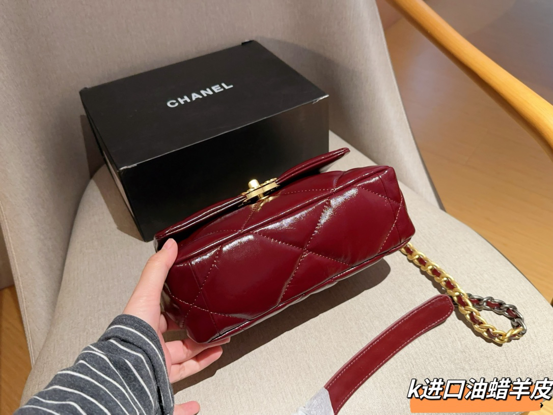 Chanel Oiled Wax Lambskin 19 Bag