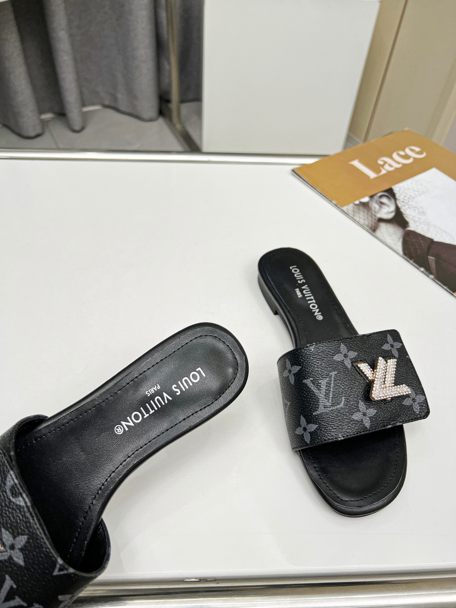 LV Monogram Flat Sandals