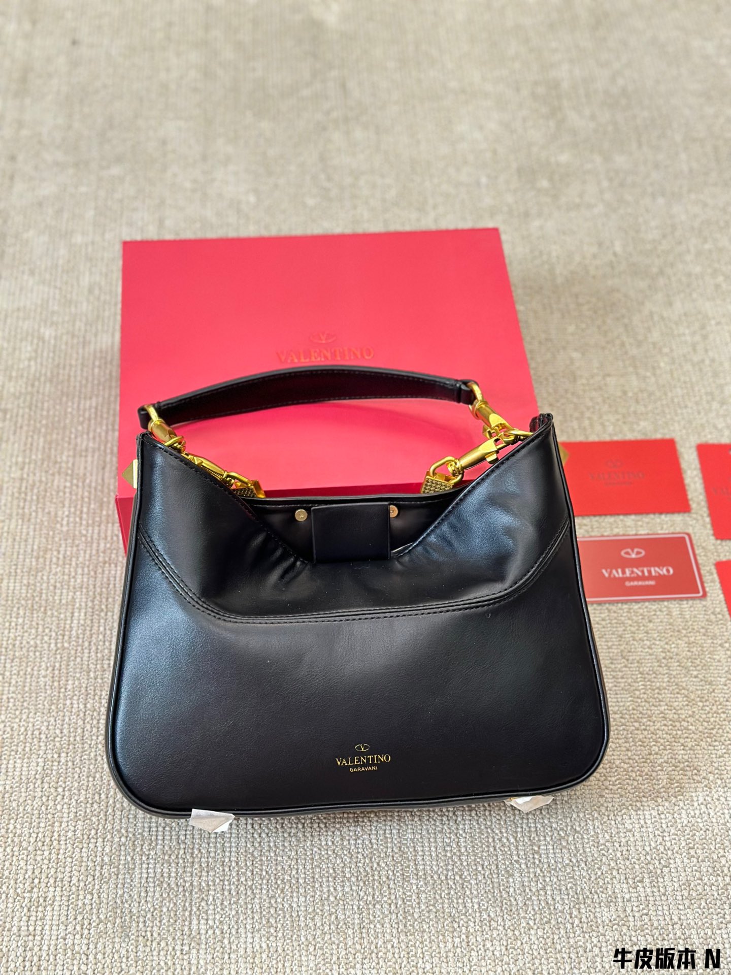 Valentino Classic Leather Handbag & Crossbody Bag