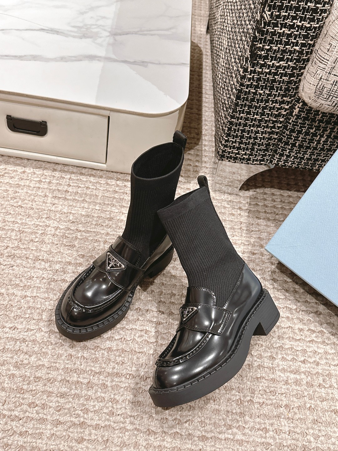 Prada Sheepskin Boots