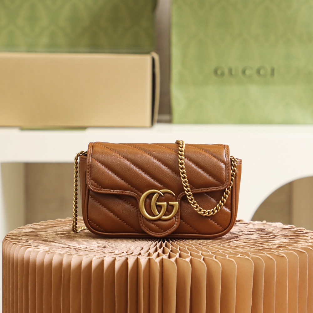 Gucci Marmont Sheepskin Shoulder & Crossbody Bag