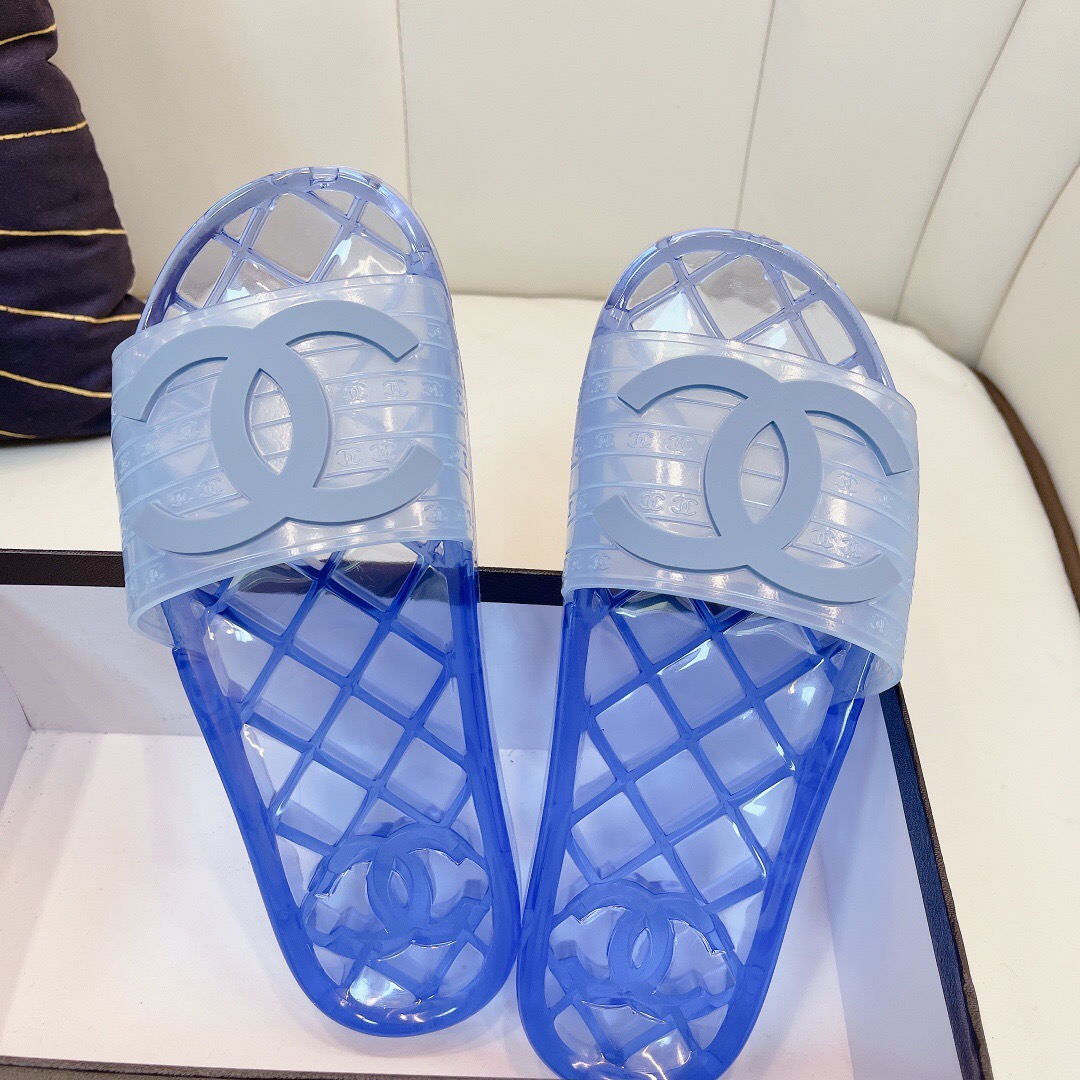 Chanel Crystal Couple Slippers