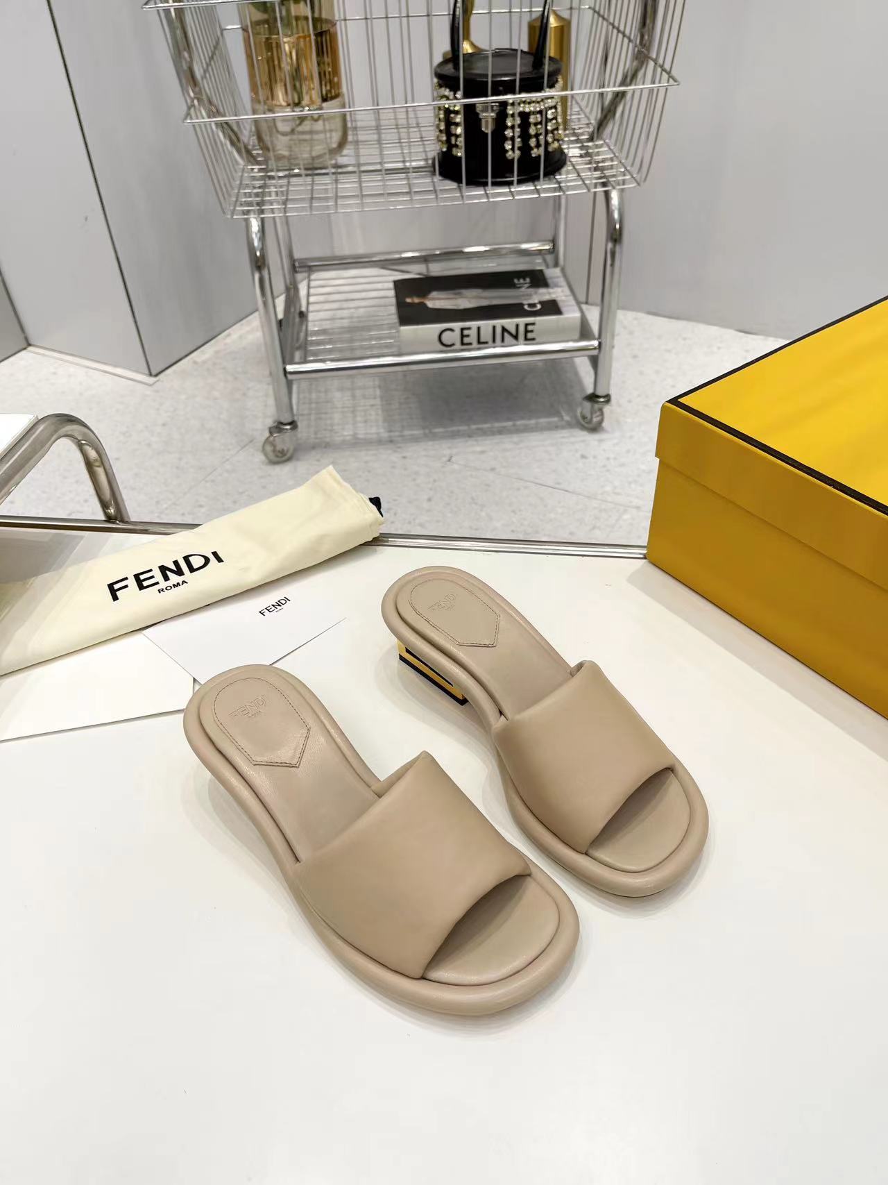 FENDI Water Platform Slippers